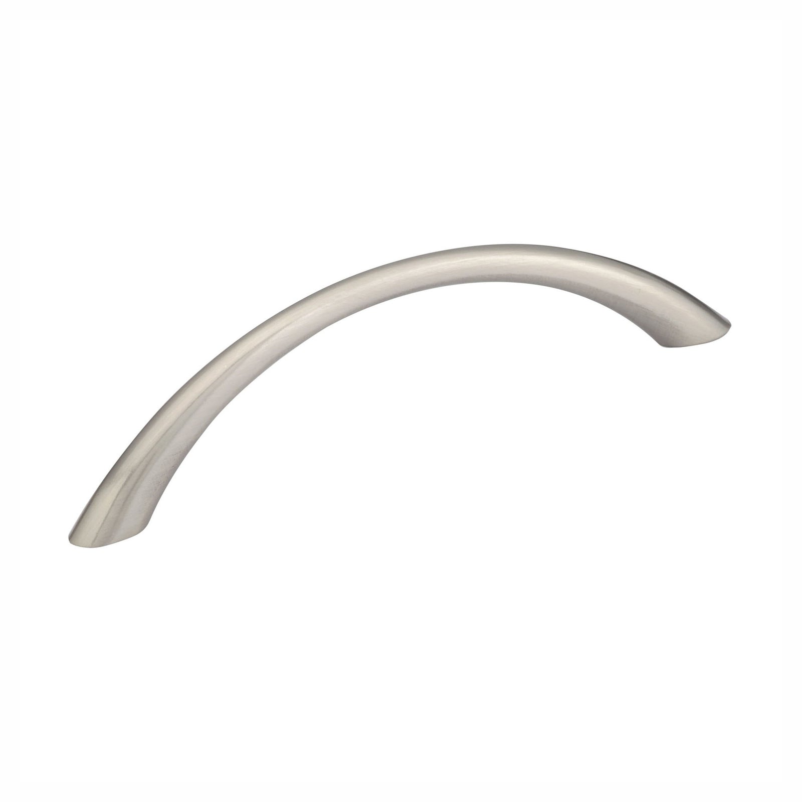 Poignée Utopia en métal nickel brossé, 96 mm C/C