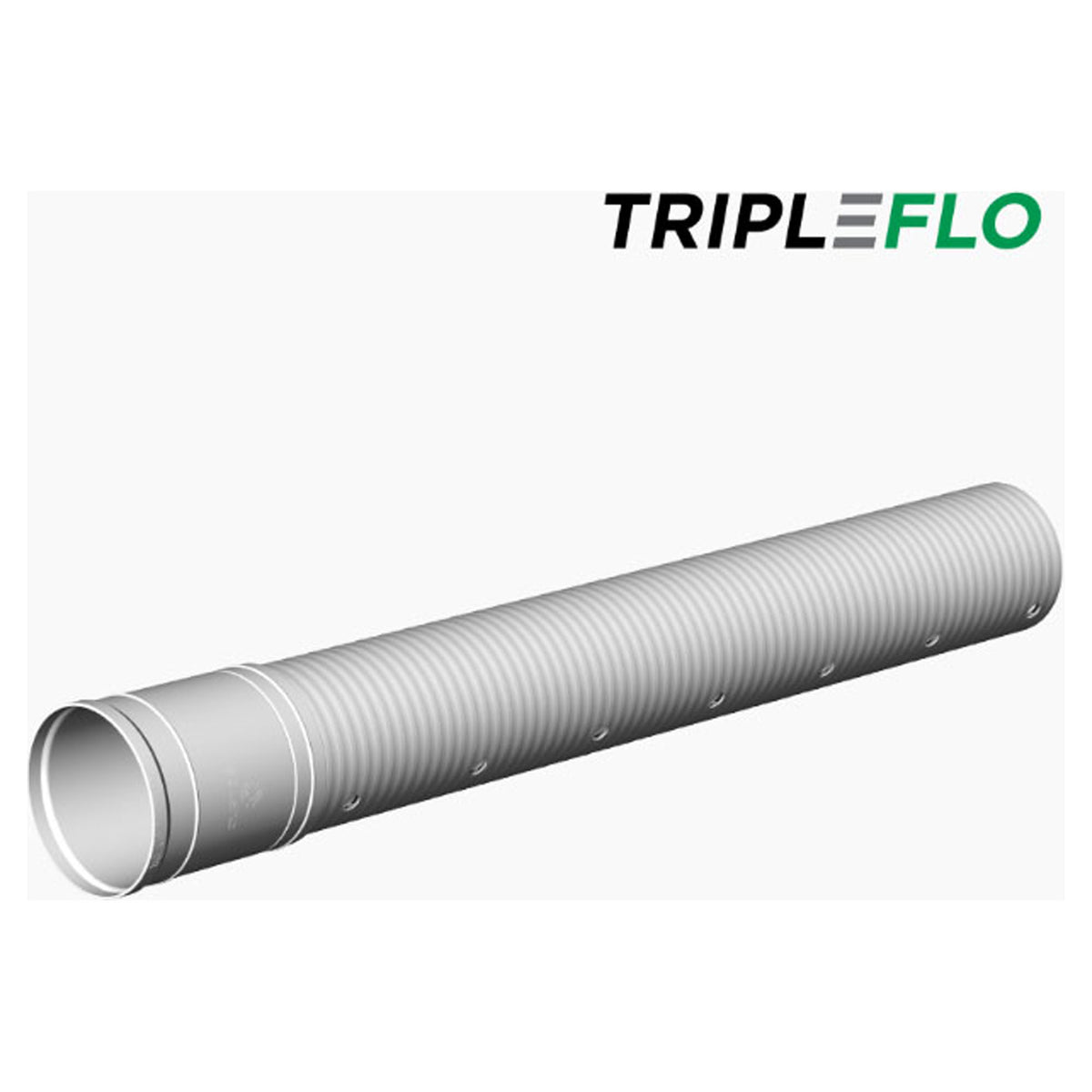 Conduite à triple paroi TripleFlo, 4" x 10'