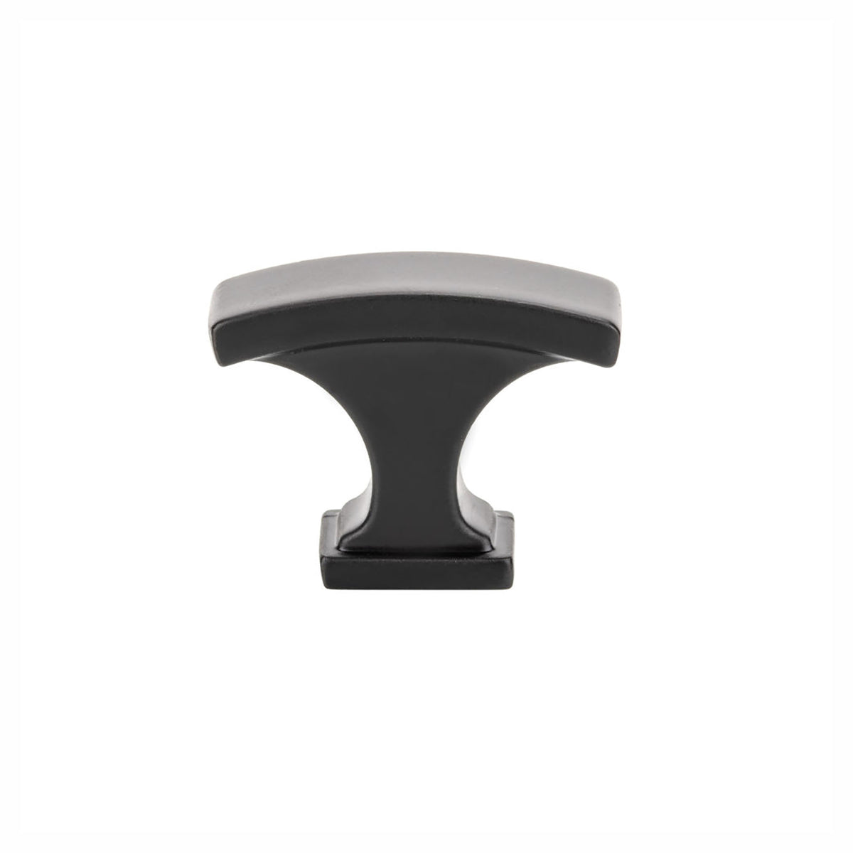 Bouton Rimouski en métal noir mat, 29 mm