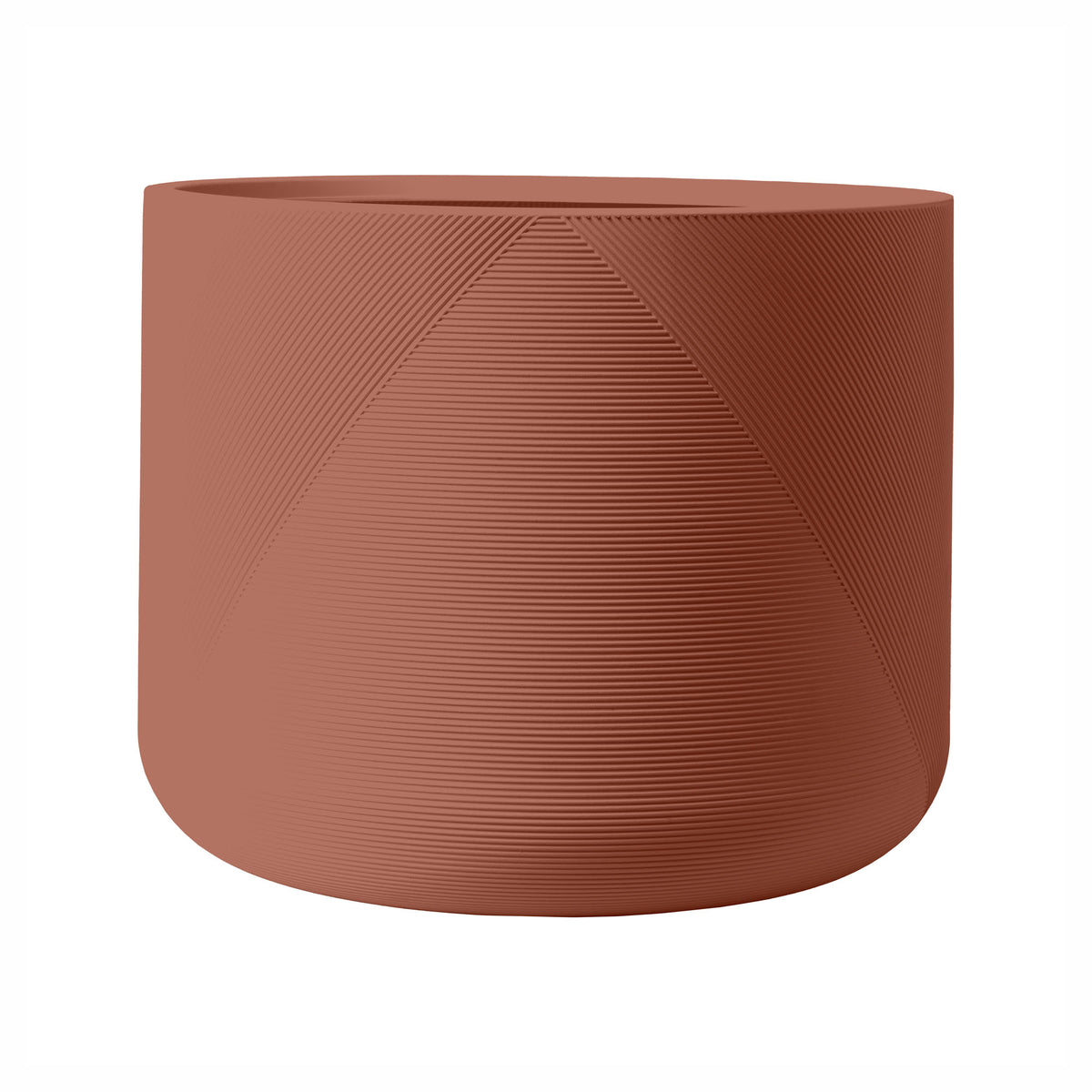 Jardinière Gavin en résine durable, 22" x 18" (argile rose)