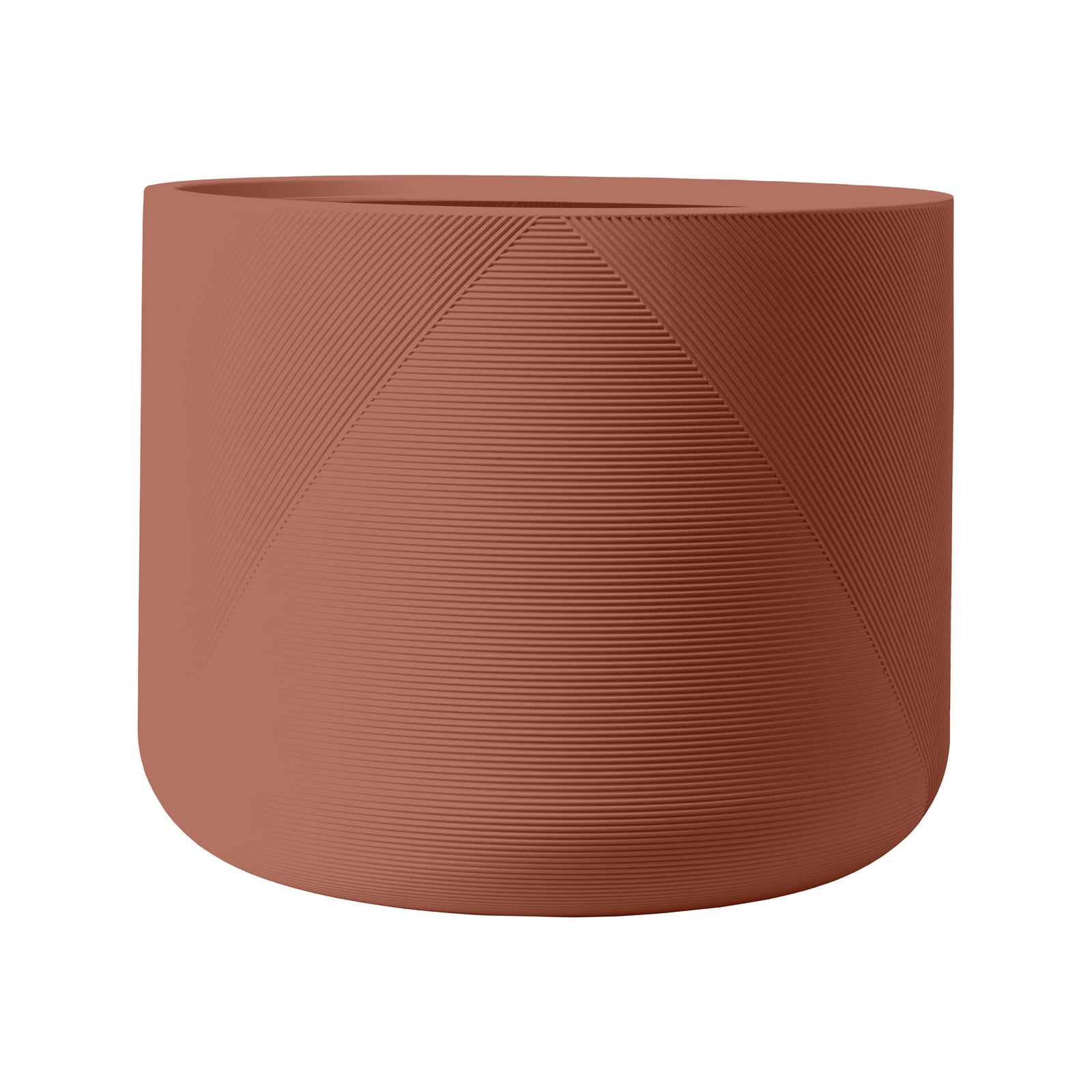 Jardinière Gavin en résine durable, 22" x 18" (argile rose)