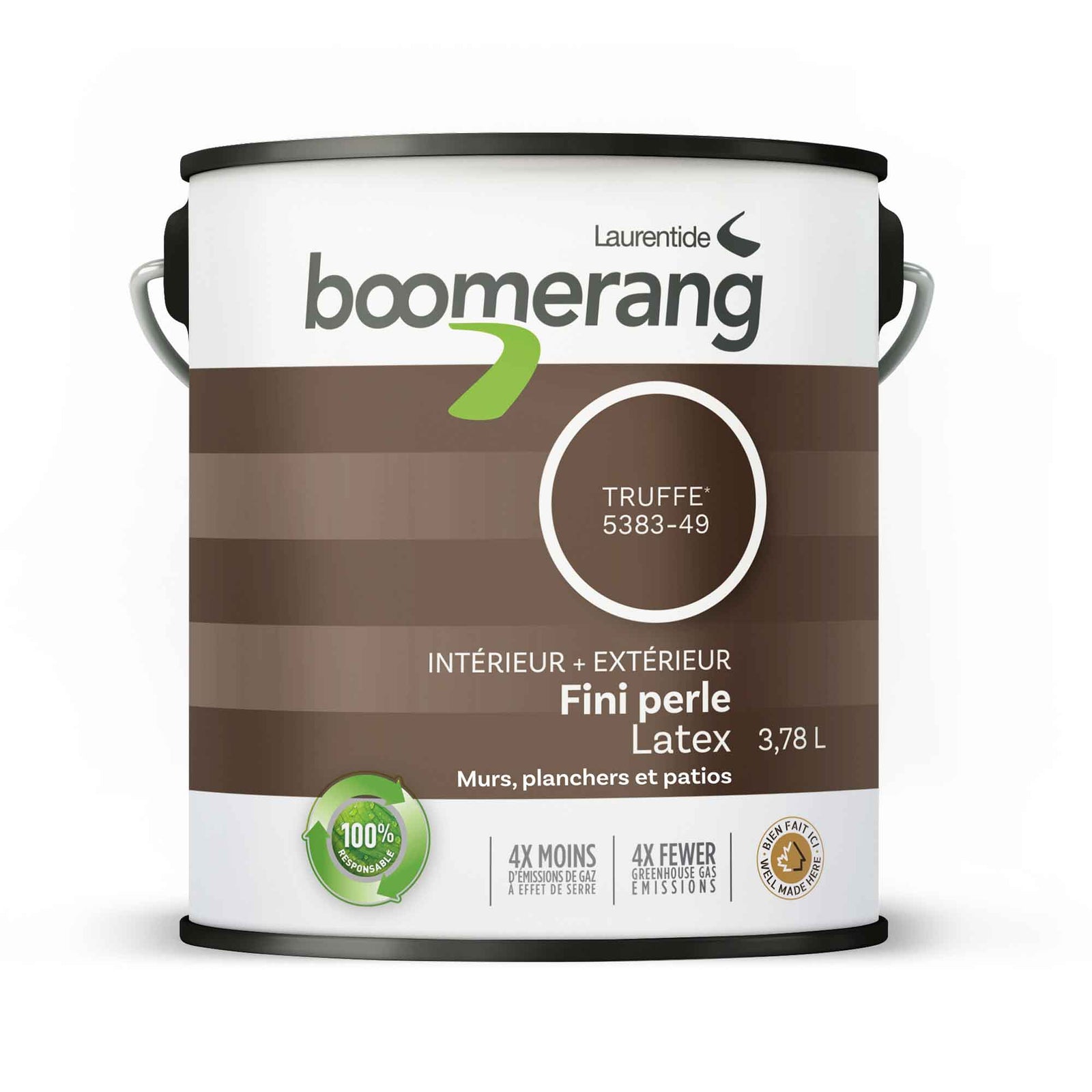 Peinture d’intérieur et d’extérieur velours truffe, 3,78 L