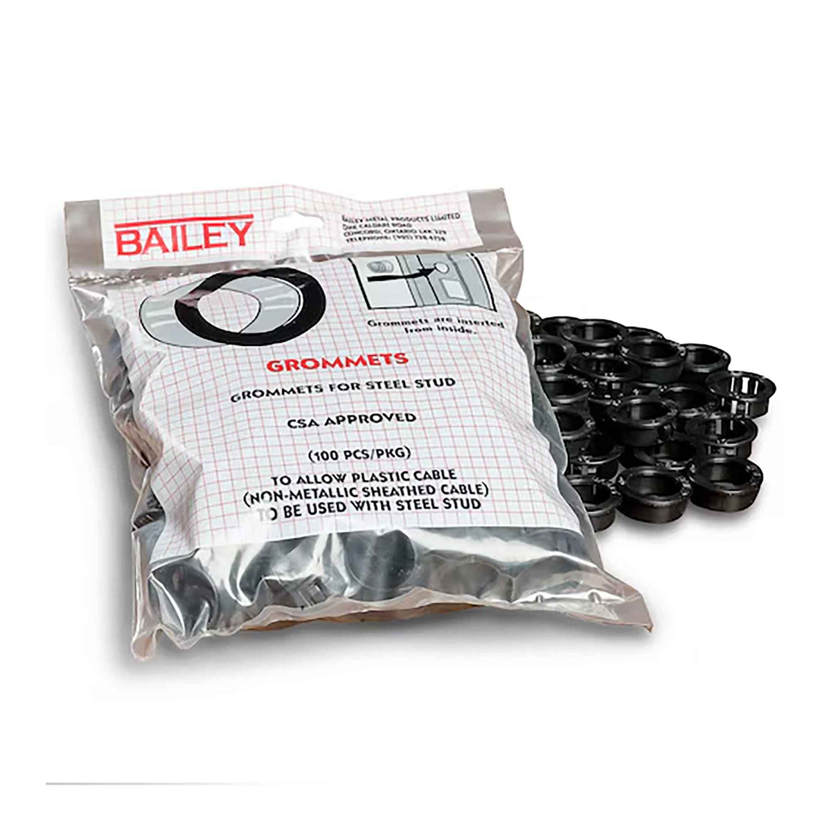 Protège-câbles pour colombage en acier, 25 unités