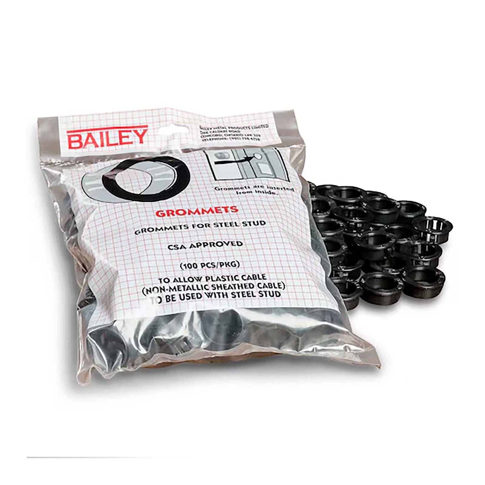 Protège-câbles pour colombage en acier, 25 unités