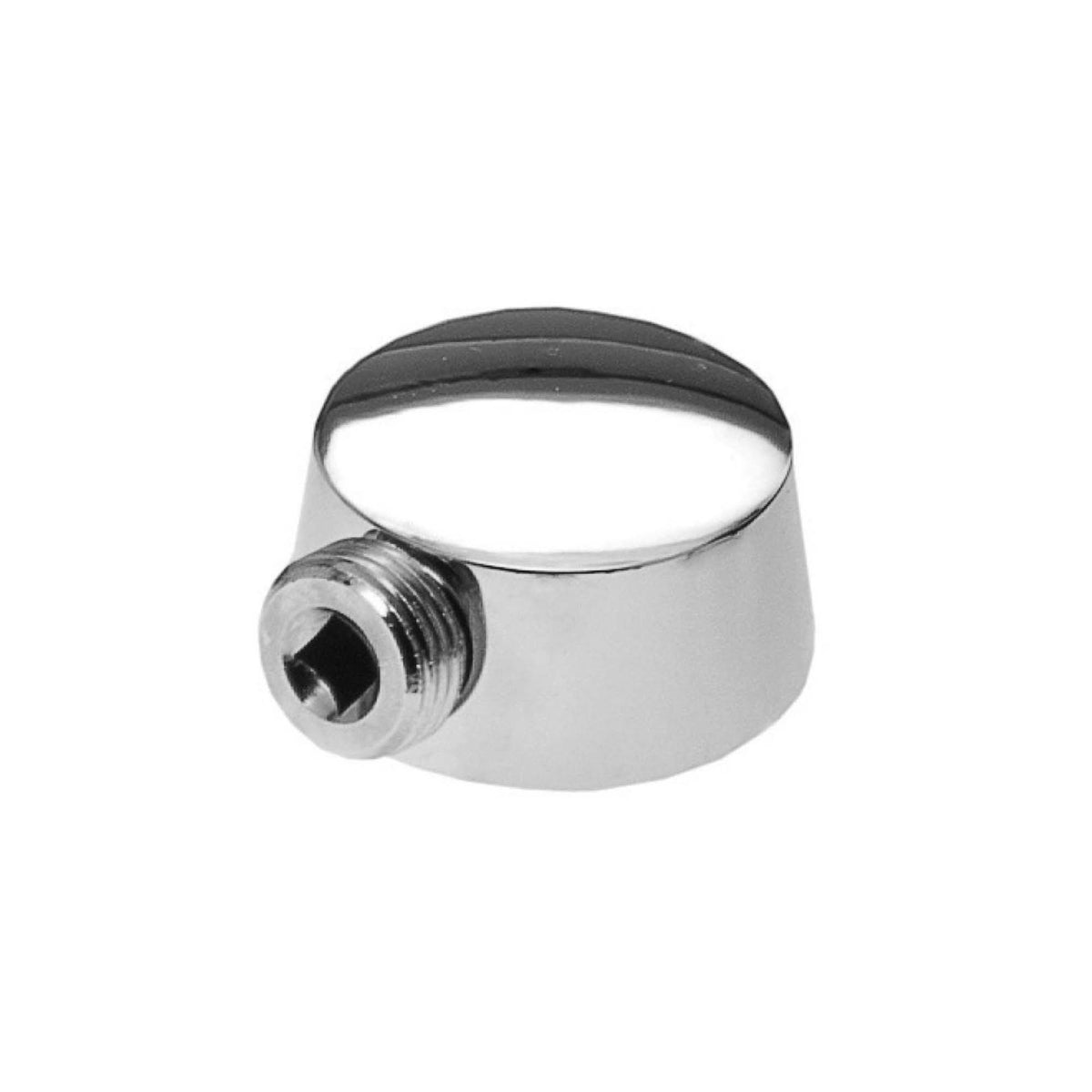 Raccord coudé et rond pour tuyau de douche, fini chrome