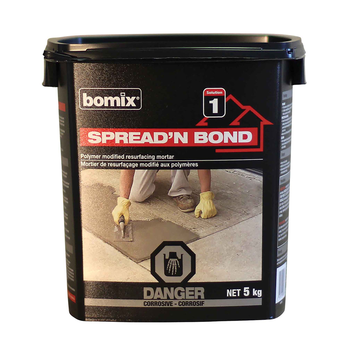 Mortier de resurfaçage modifié aux polymères SPREAD'N BOND, 5 kg