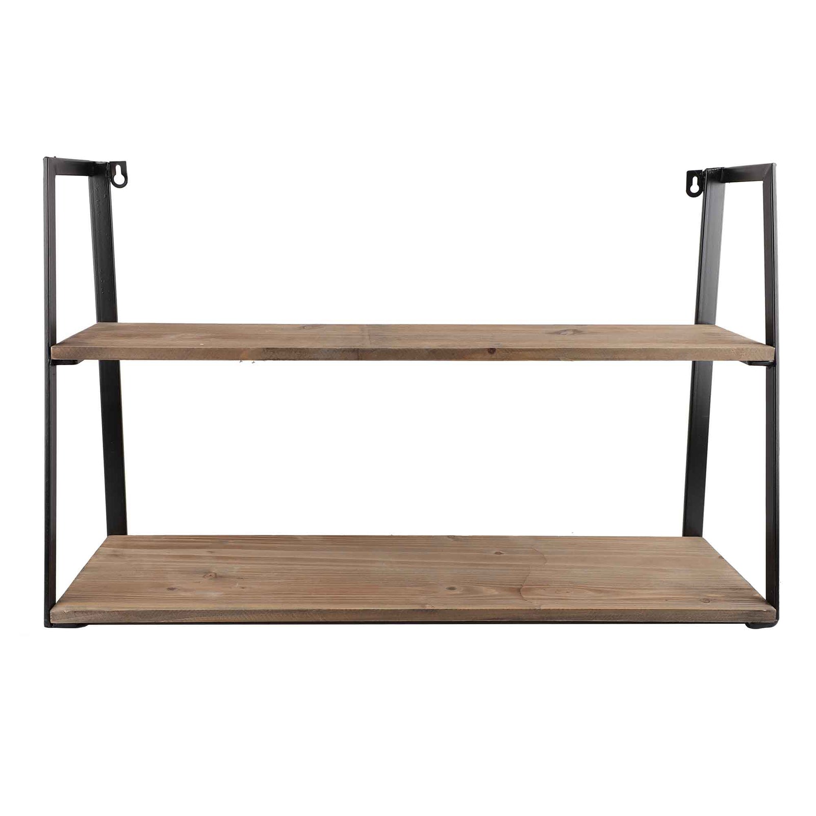 Étagère murale en bois et métal à suspendre, 25'' x 7'' x 16''