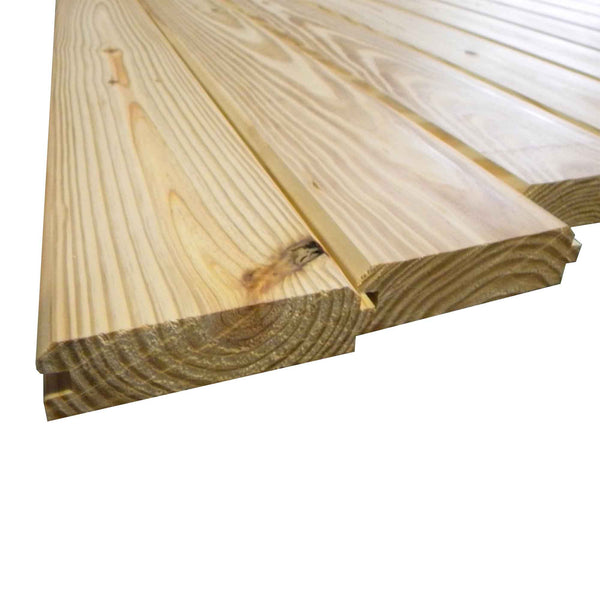 Pin rouge à plancher embouveté Roof Decking de grade #1 et #2, 2