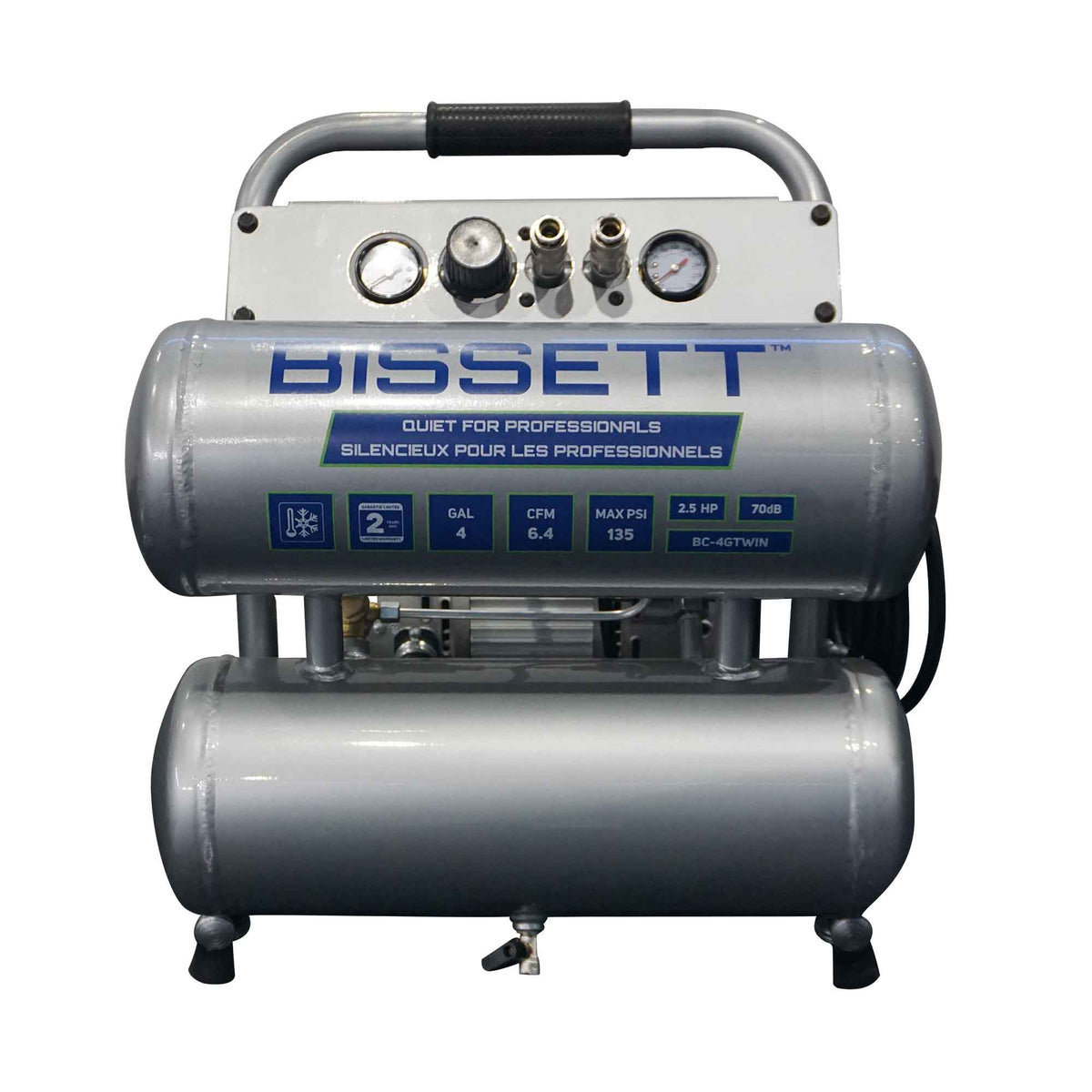 Compresseur Twinstack de 6,4 pi³/min, 4 gallons