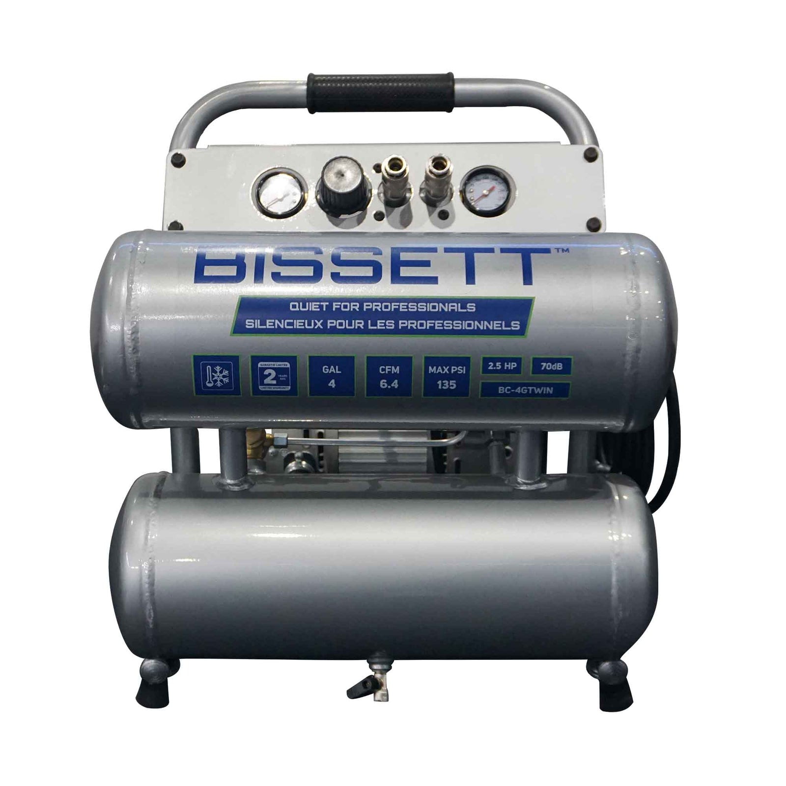 Compresseur Twinstack de 6,4 pi³/min, 4 gallons