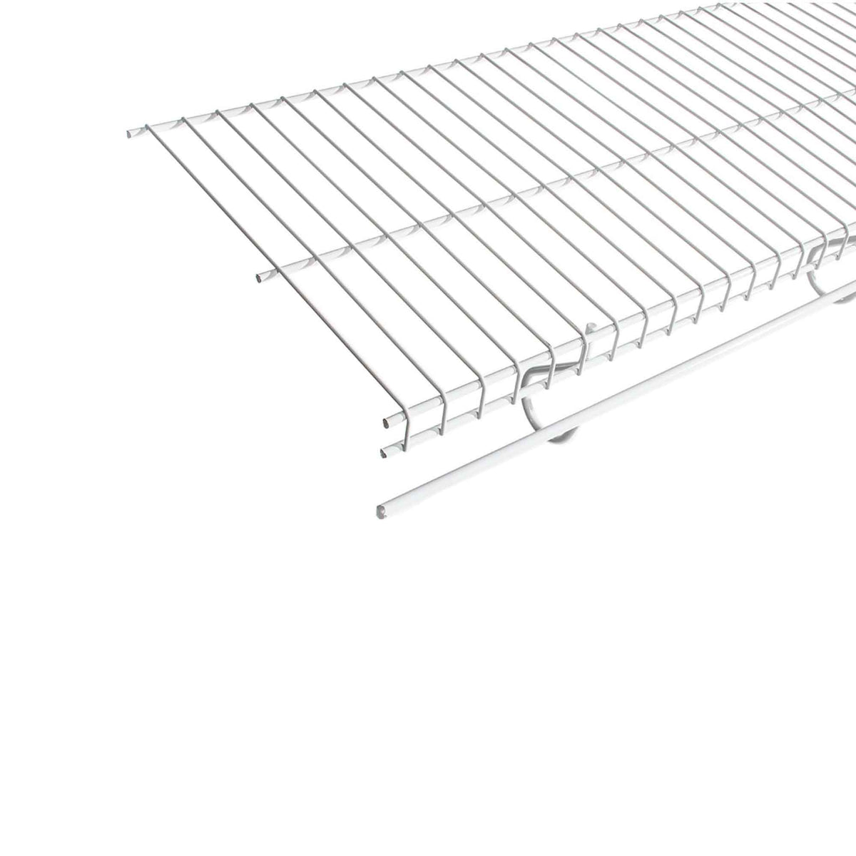 Étagère en métal blanc ''Perma- glisse'' avec glissement continu, 16'' x 48''