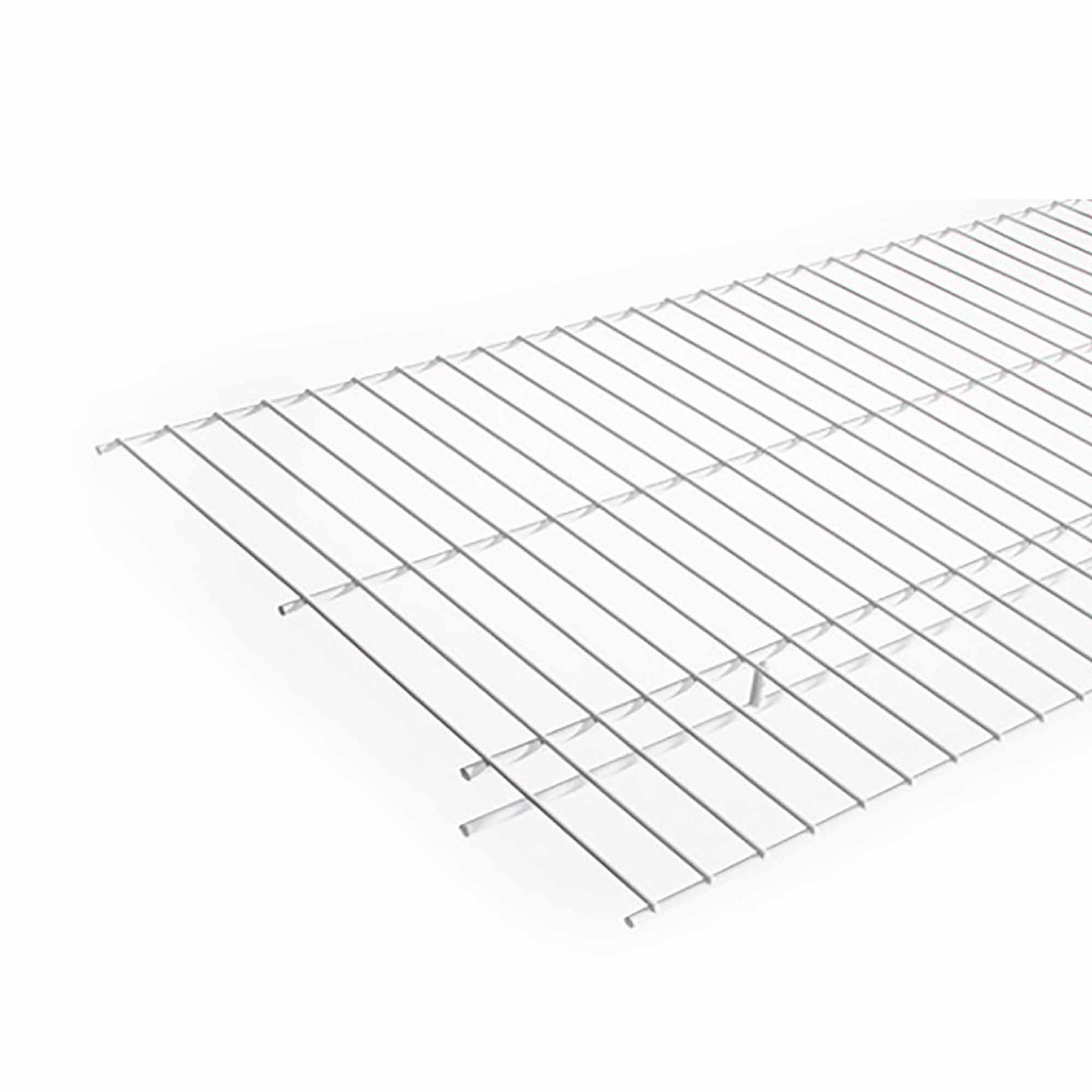 Étagère porte-manteau en métal blanc, 16'' x 48''