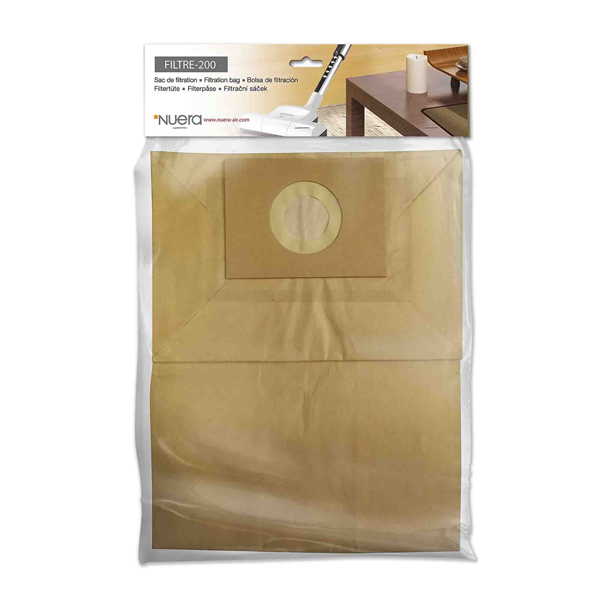 Filtre-200, lot de 3 sacs pour aspirateurs centraux de qualité supérieure