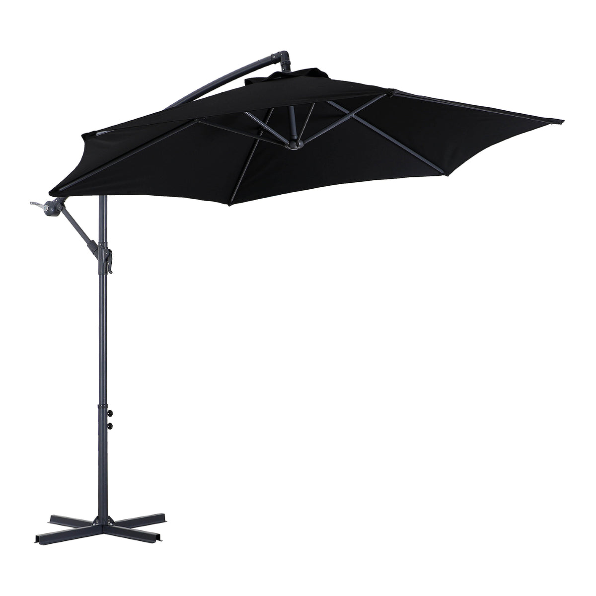 Parasol suspendu de 9&#39;, noir