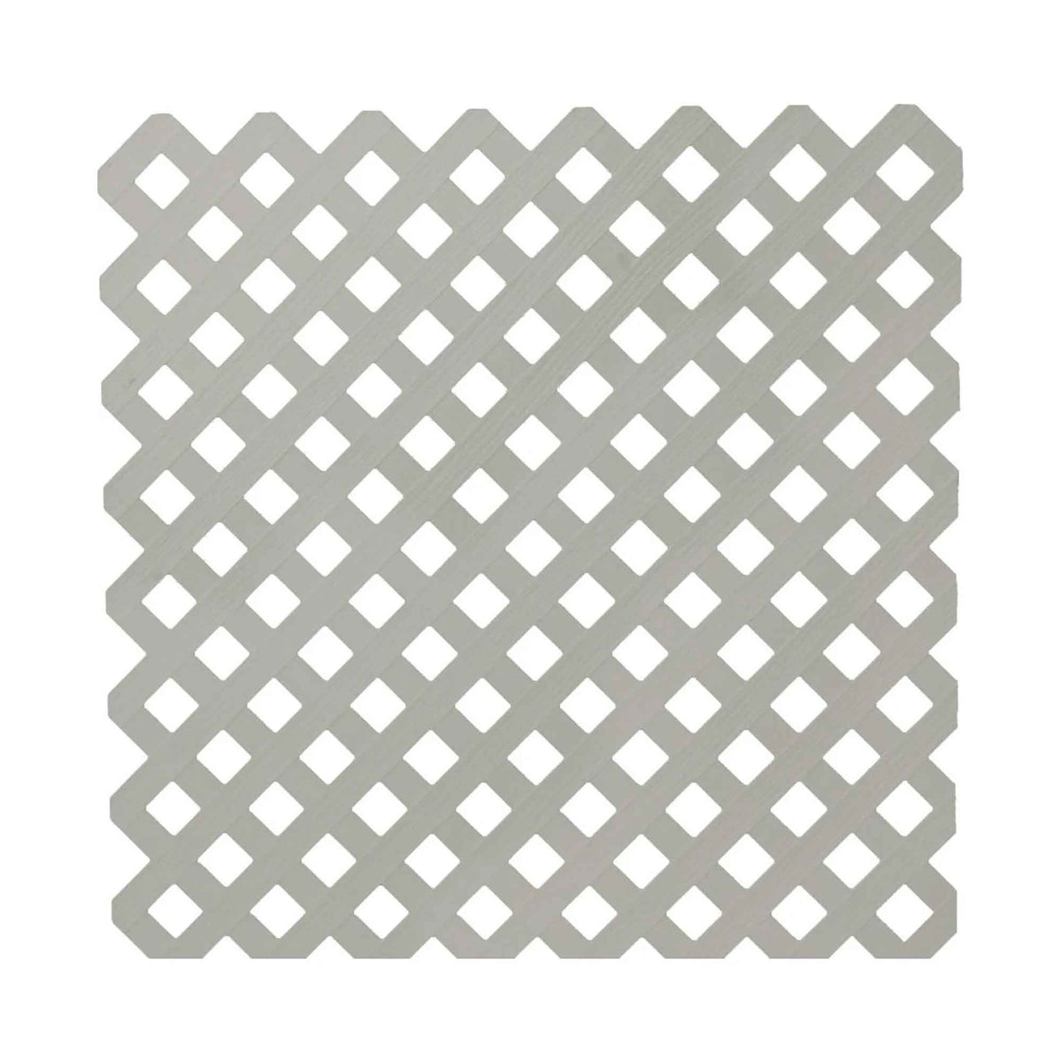 Treillis d&#39;intimité en PVC à motif de losanges, 4&#39; x 8&#39; (gris)