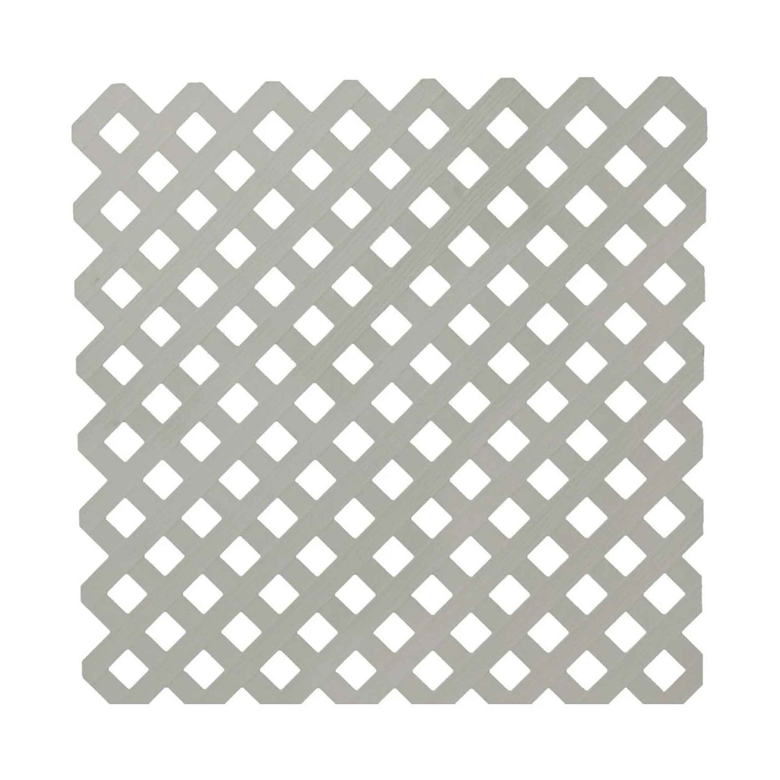 Treillis d'intimité en PVC à motif de losanges, 4' x 8' (gris)