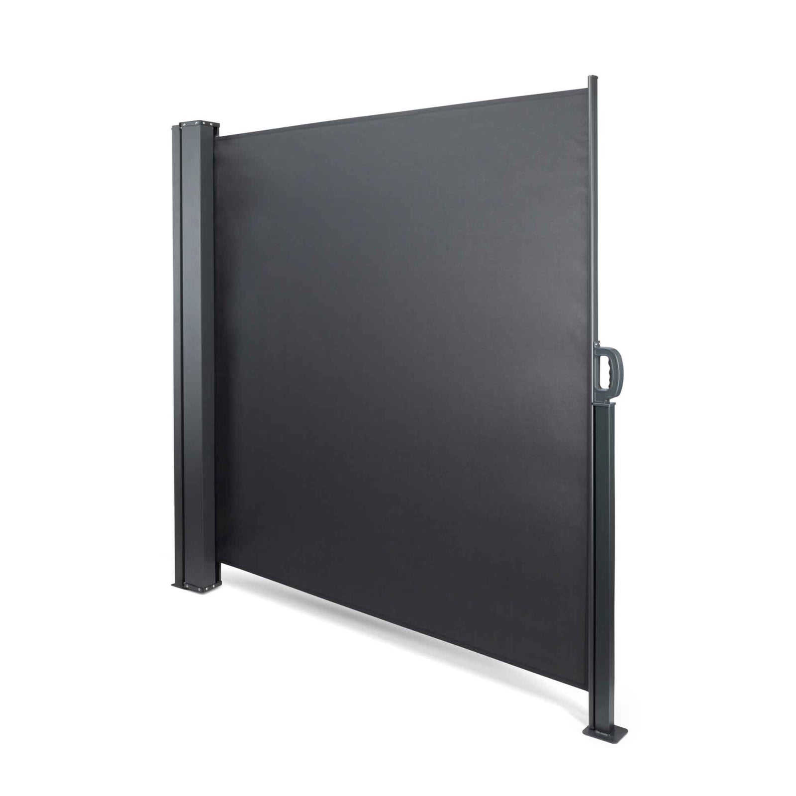 Auvent rétractable gris charbon, 62" x 98"