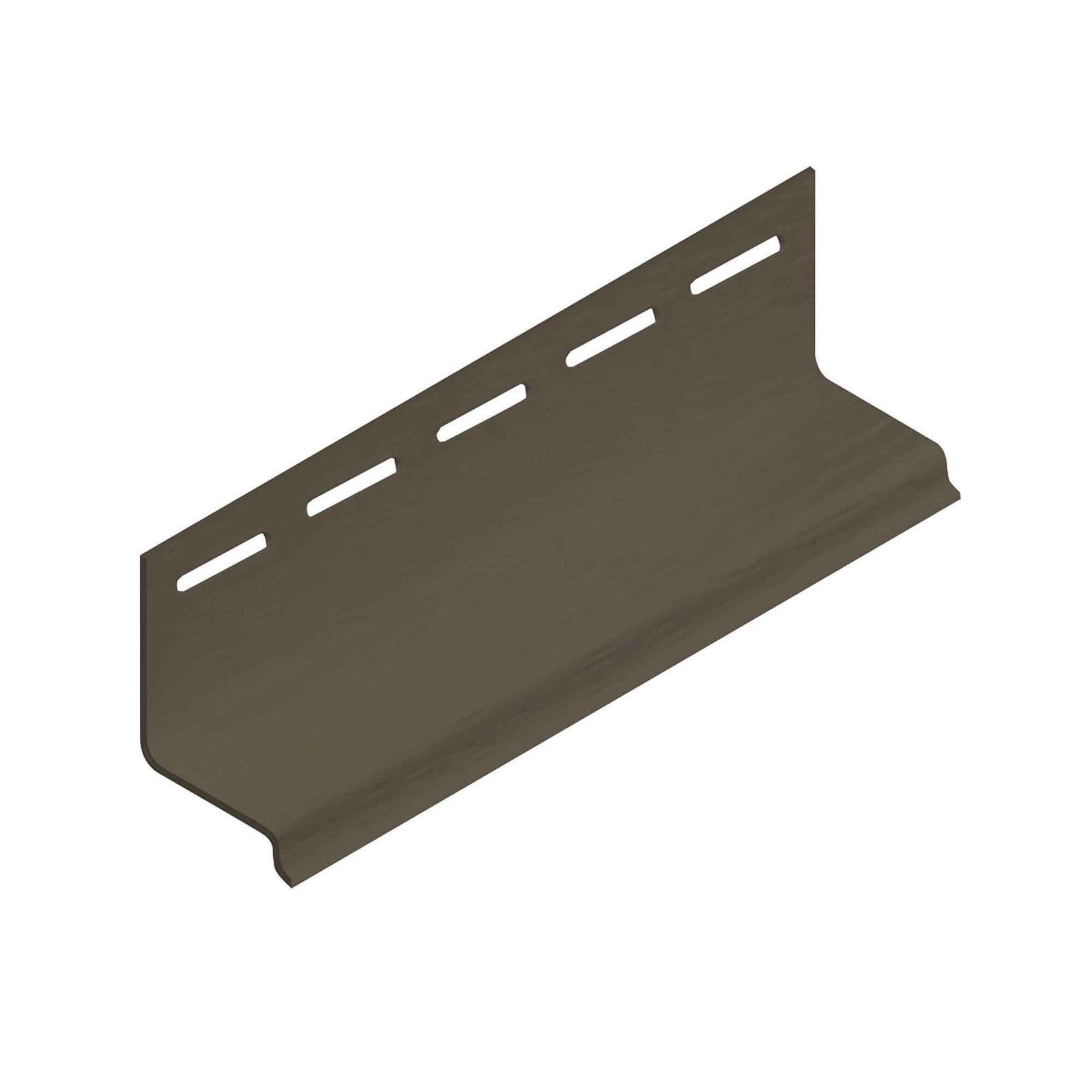 Moulure d'égouttement en vinyle de couleur cabot brun, 12' x 1-1/2" x 2"