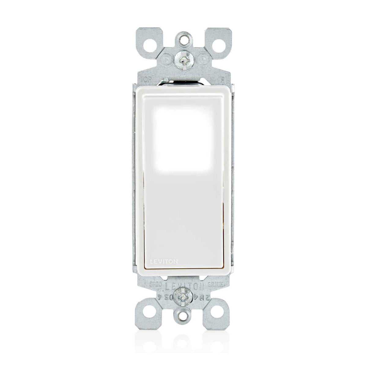 Interrupteur Derco unipolaire 15 A illuminé par DEL, blanc