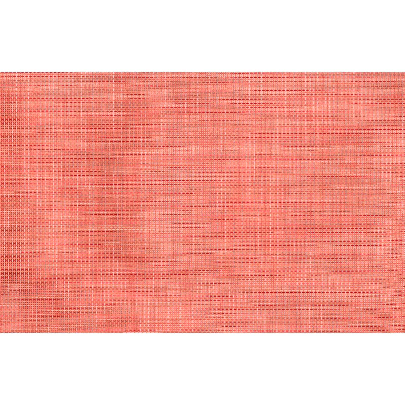 Napperon tissé en textilène de 12" x 18", corail