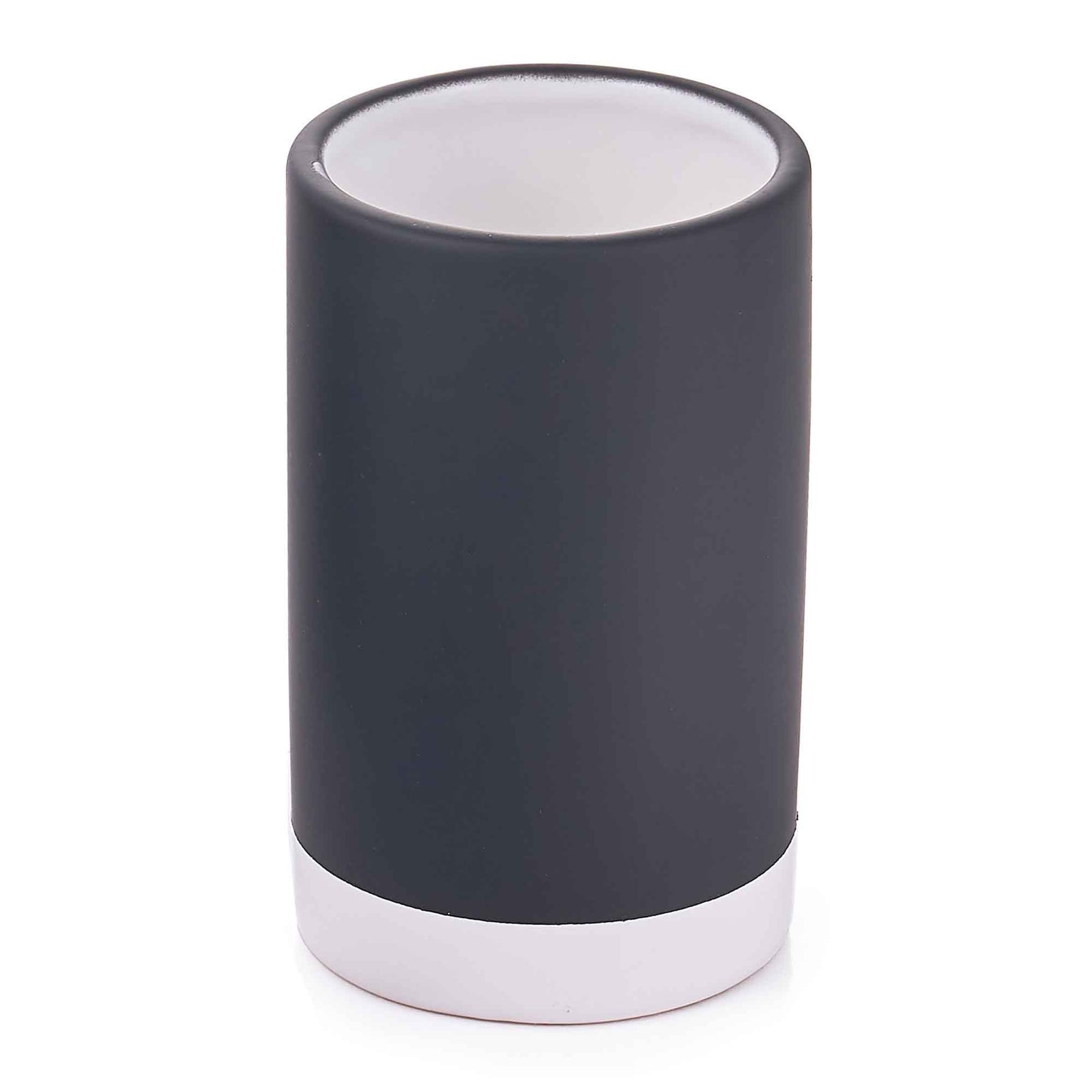 Verre en céramique, noir et blanc