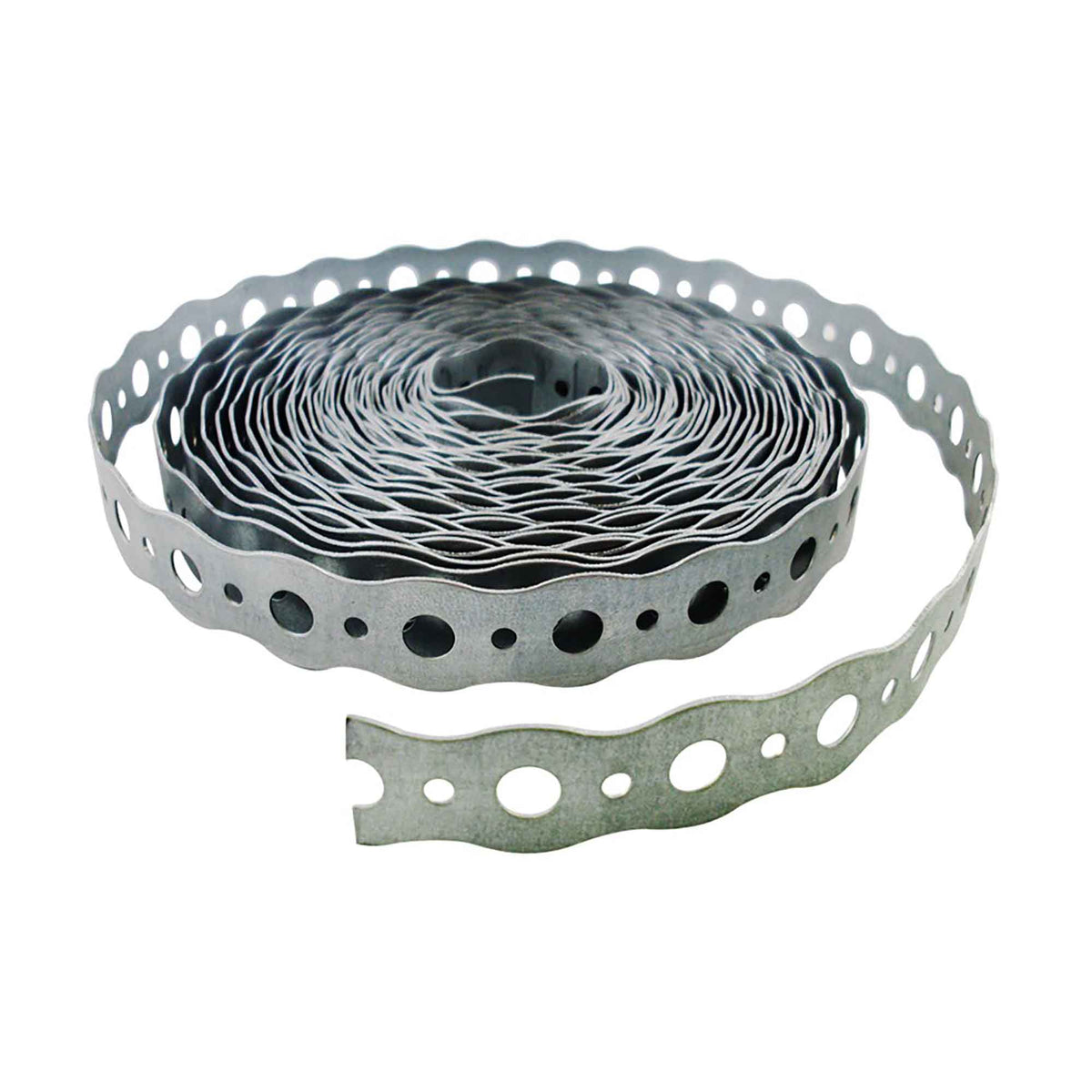Feuillard perforé en acier galvanisé de calibre 24, 3/4" x 100'