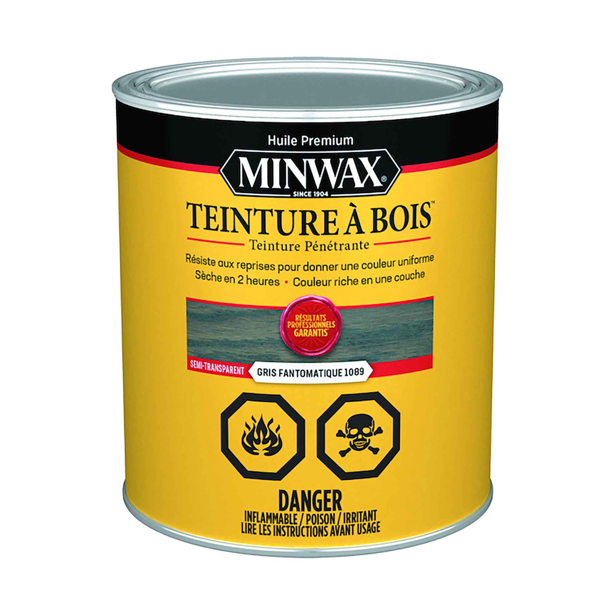 Teinture à bois semi-transparent gris fantomatique, 946 ml