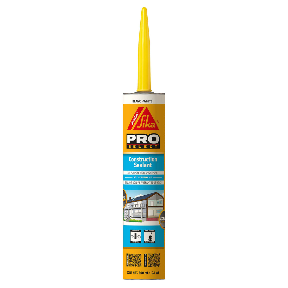 Scellant de construction Sikaflex blanc, 300 ml