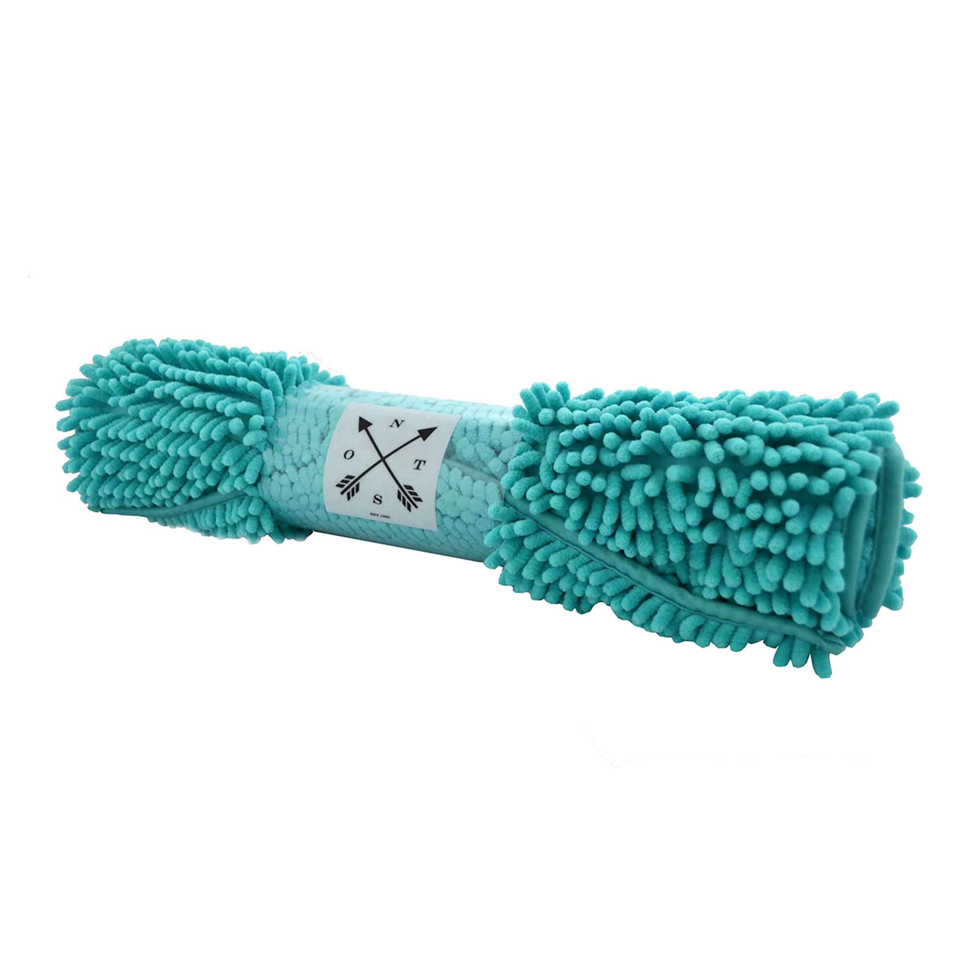 Tapis chenille, aqua