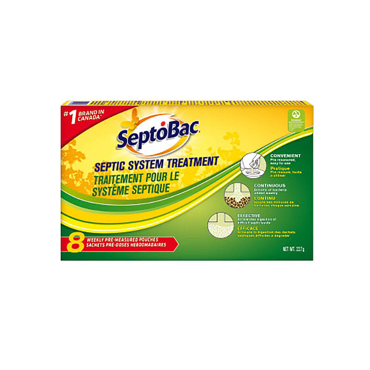 Traitement pour fosse septique, 8 sachets