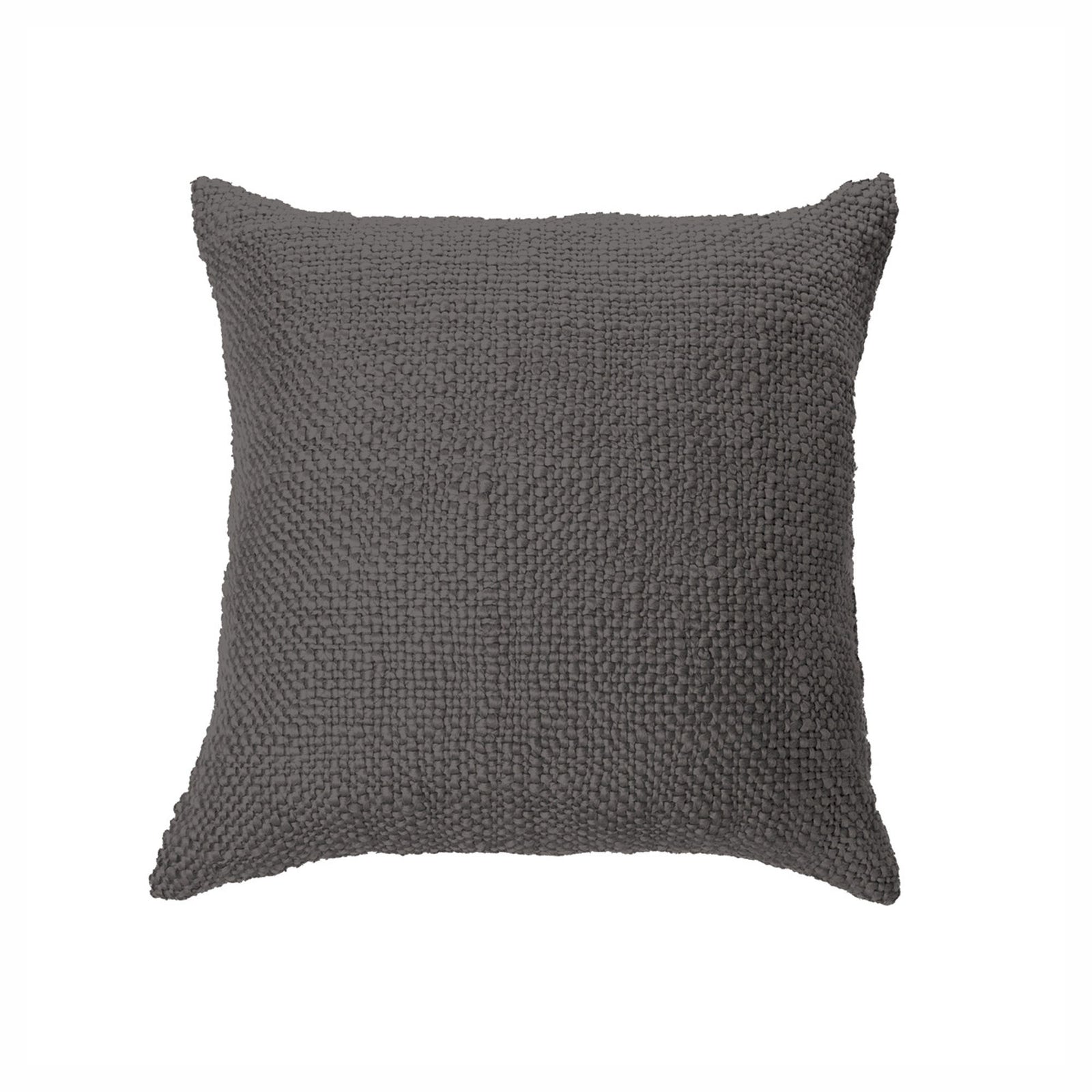 Coussin Mollo en tricot, 20" x 20" (gris charbon)