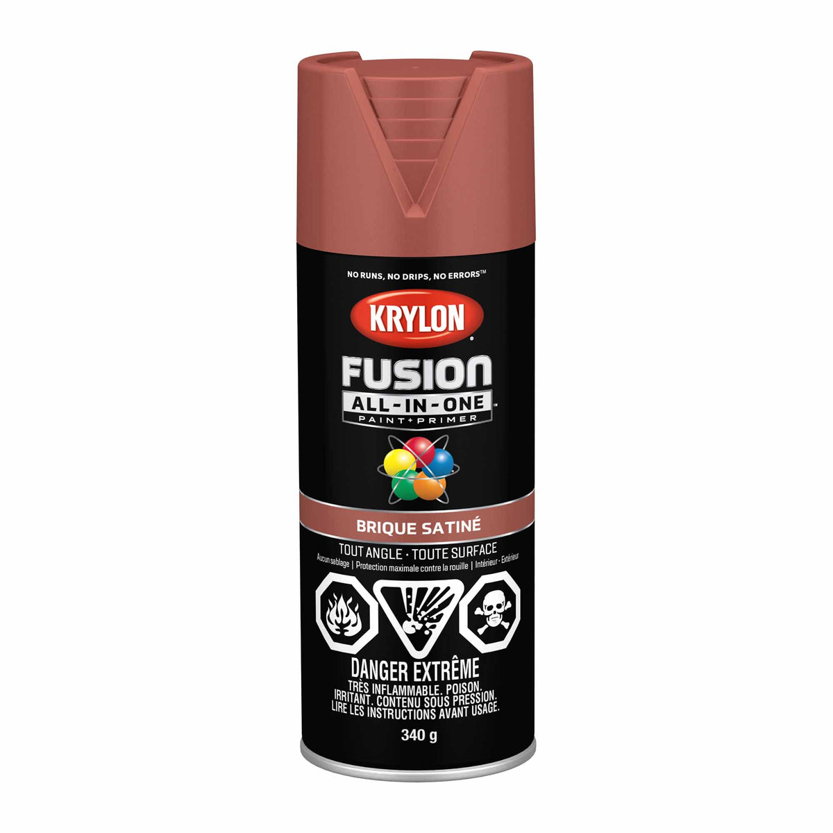 Krylon Fusion All-In-One aérosol brique satiné, 340 g