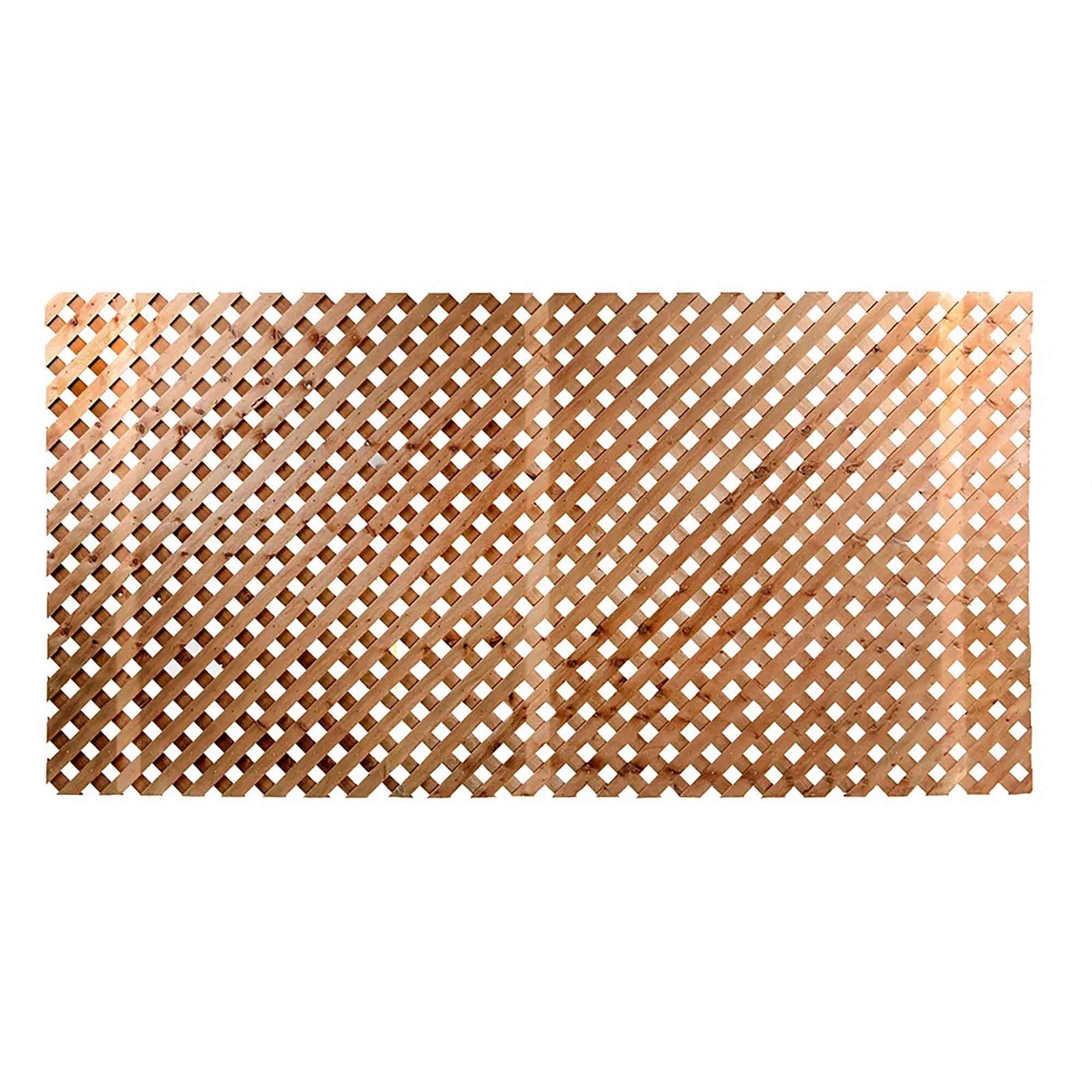 Treillis d’intimité en bois traité brun, 4' x 8' x 1-1/4''