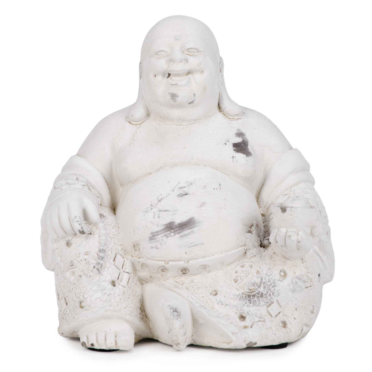 Statue de Bouddha texturée antique, 5-1/2&#39;&#39;