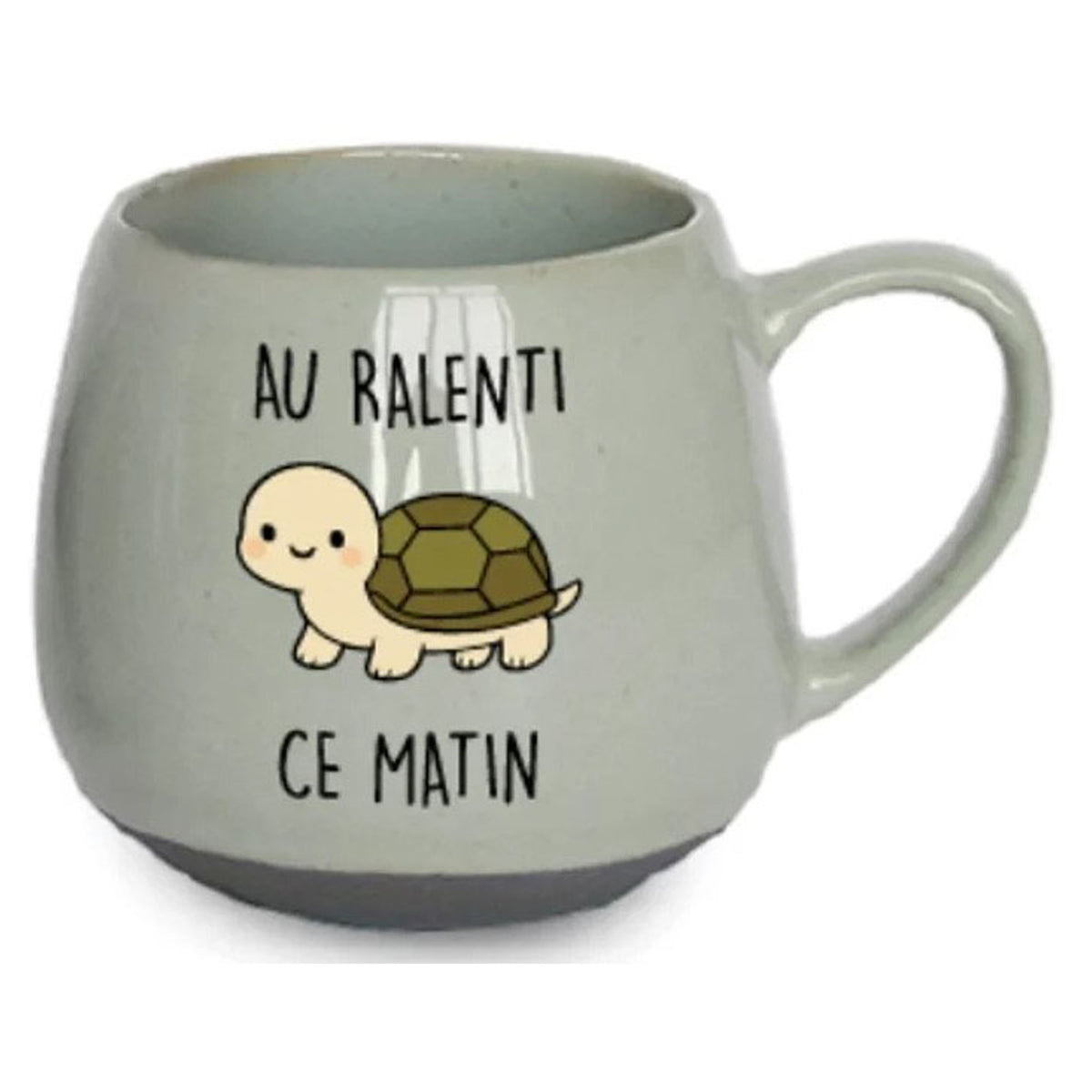 Tasse à café "AU RALENTI CE MATIN", 3" x 3-1/2"