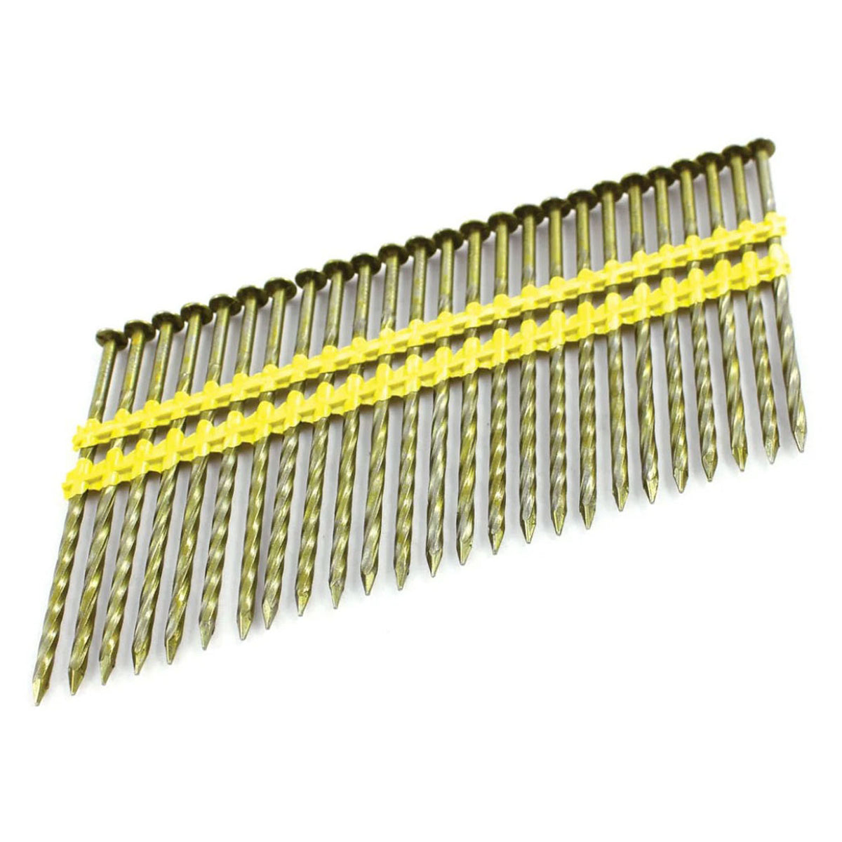 Clous sur bande de plastique à angle de 21° avec tiges annelées, 3-1/4" x .120 (4 000 unités)