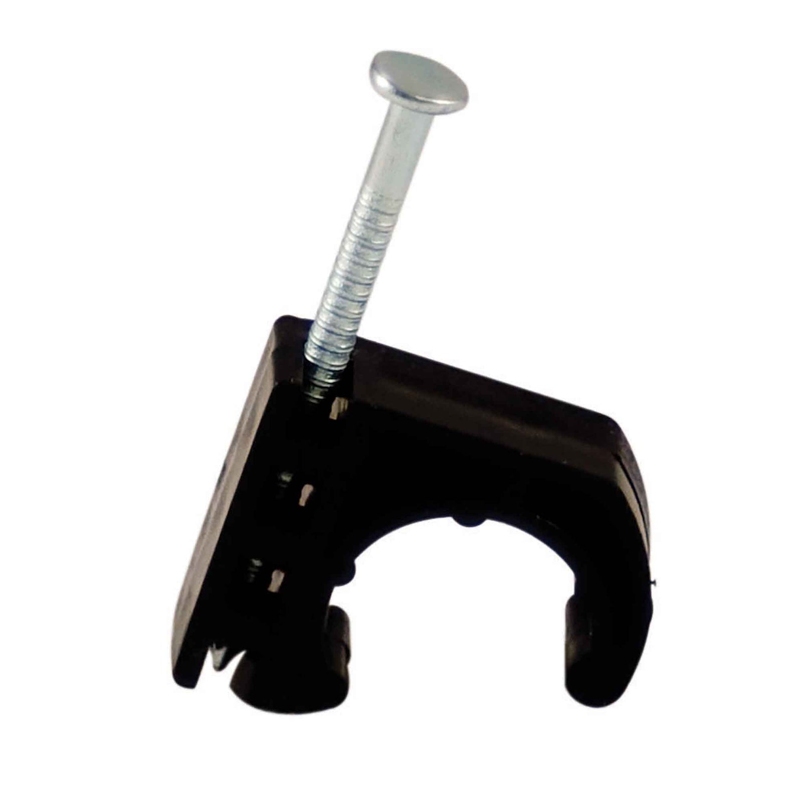 Attache de tuyau en J avec clou, 1/2"