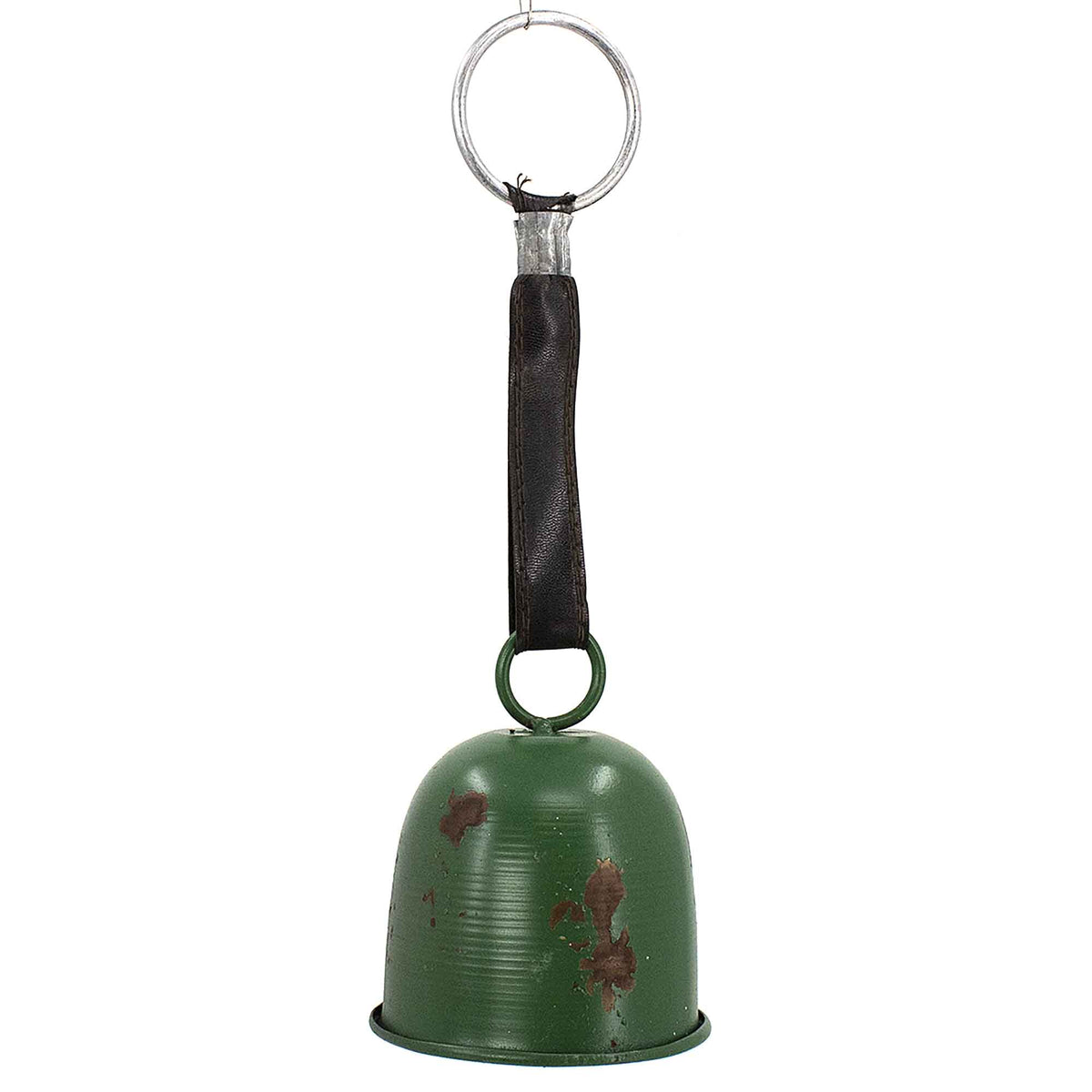 Ornement de cloche en métal vert, 24''