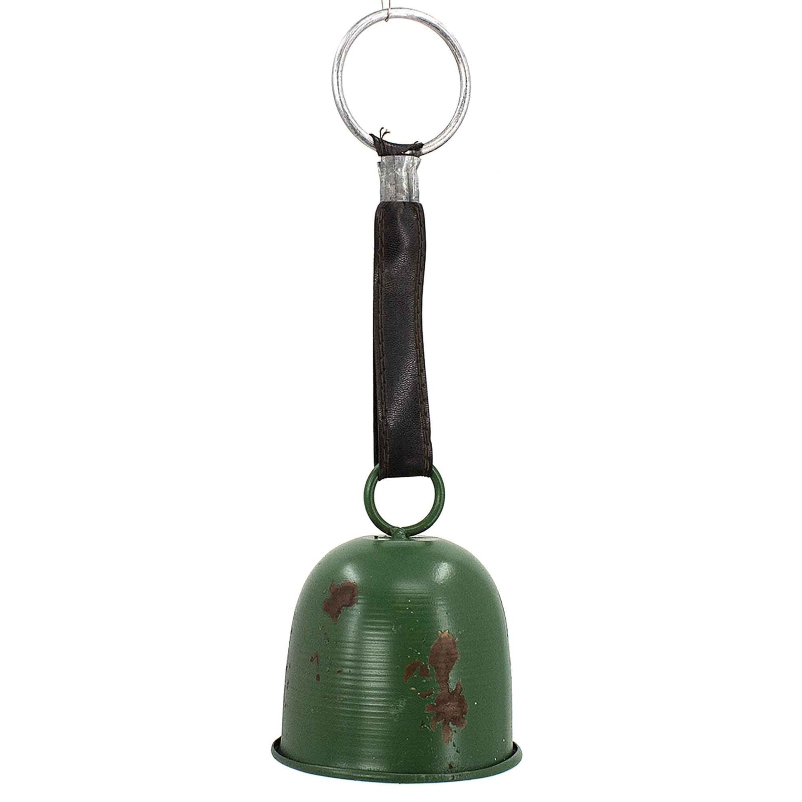Ornement de cloche en métal vert, 24''