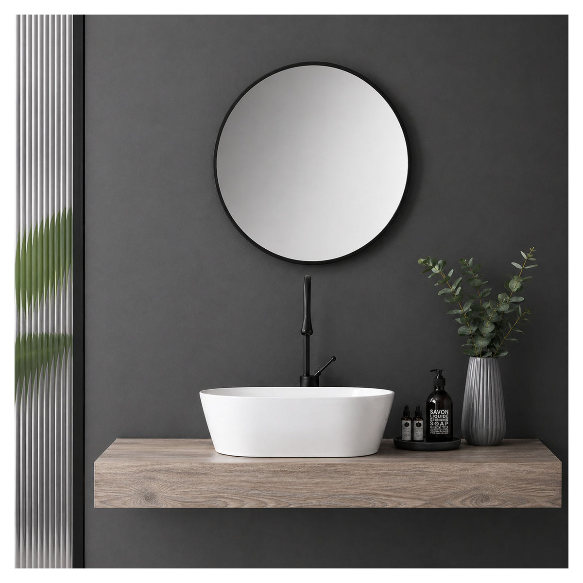 Vasque ovale Vilo en blanc mat, 20-1/2'' x 15'' x 6''