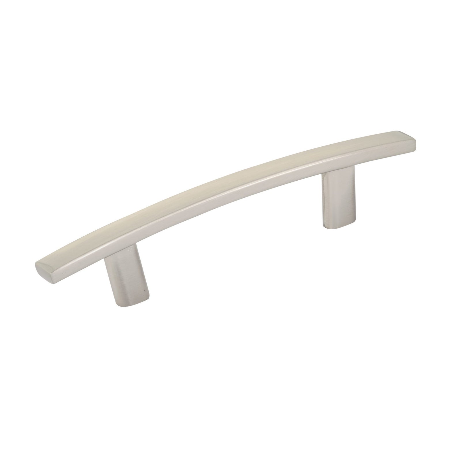 Poignée transitionnelle # 650 en métal nickel brossé, 3'' C/C