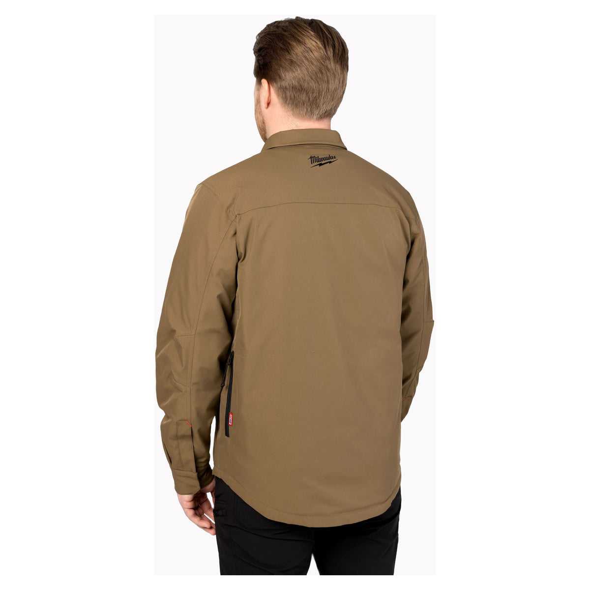 Veste-chemise chauffante M12, grand (kaki)