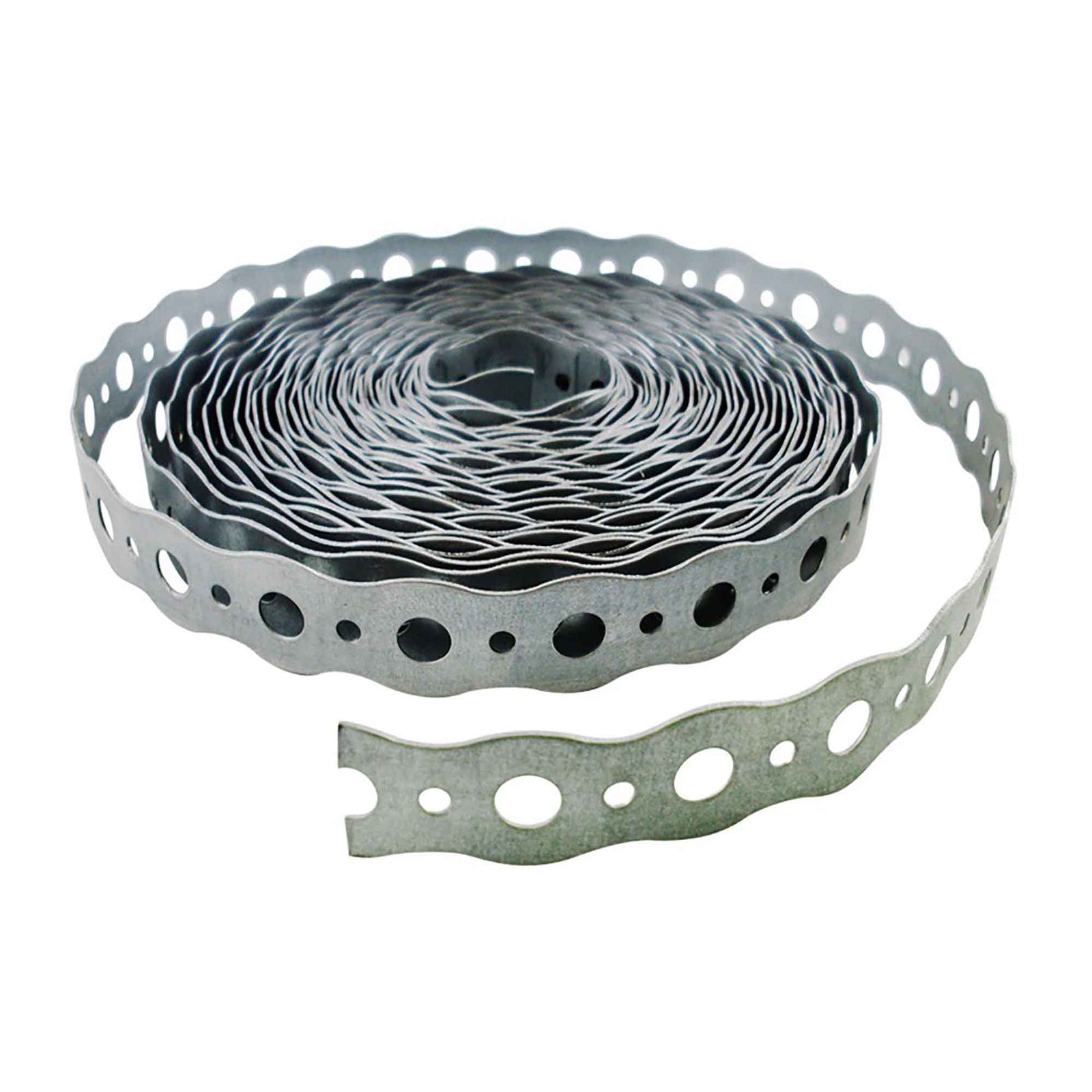 Feuillard perforé en acier galvanisé de calibre 24, 3/4" x 25'