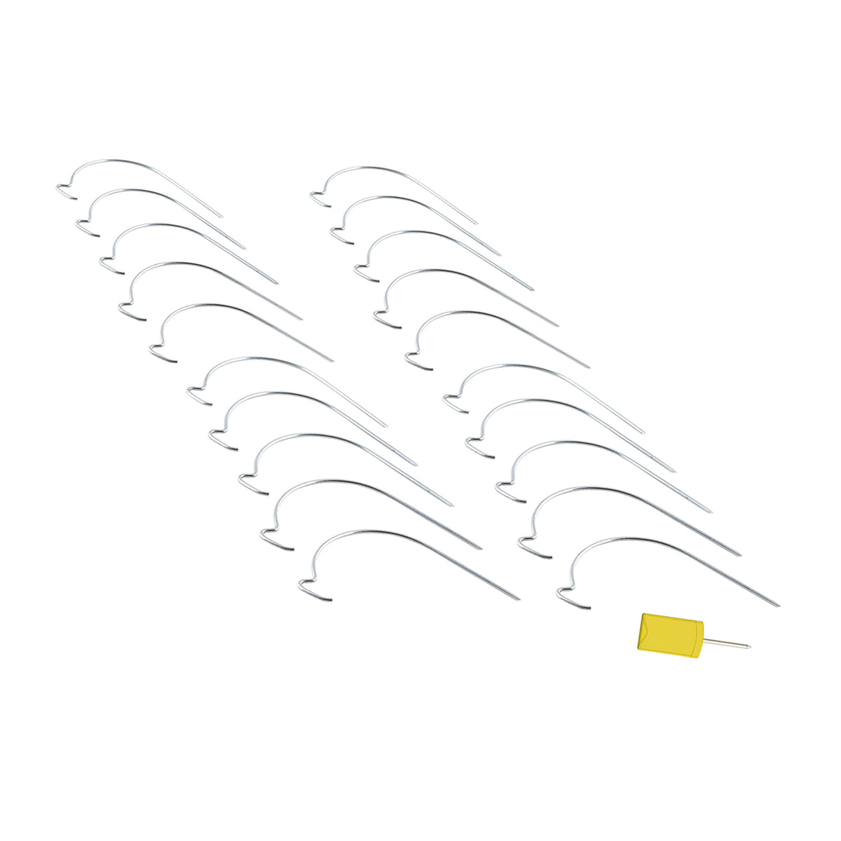 Crochets en J en acier inoxydable, emballage de 20 unités