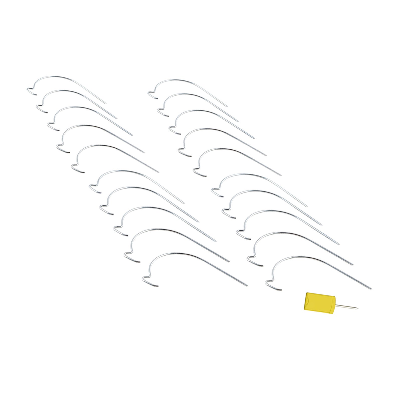 Crochets en J en acier inoxydable, emballage de 20 unités