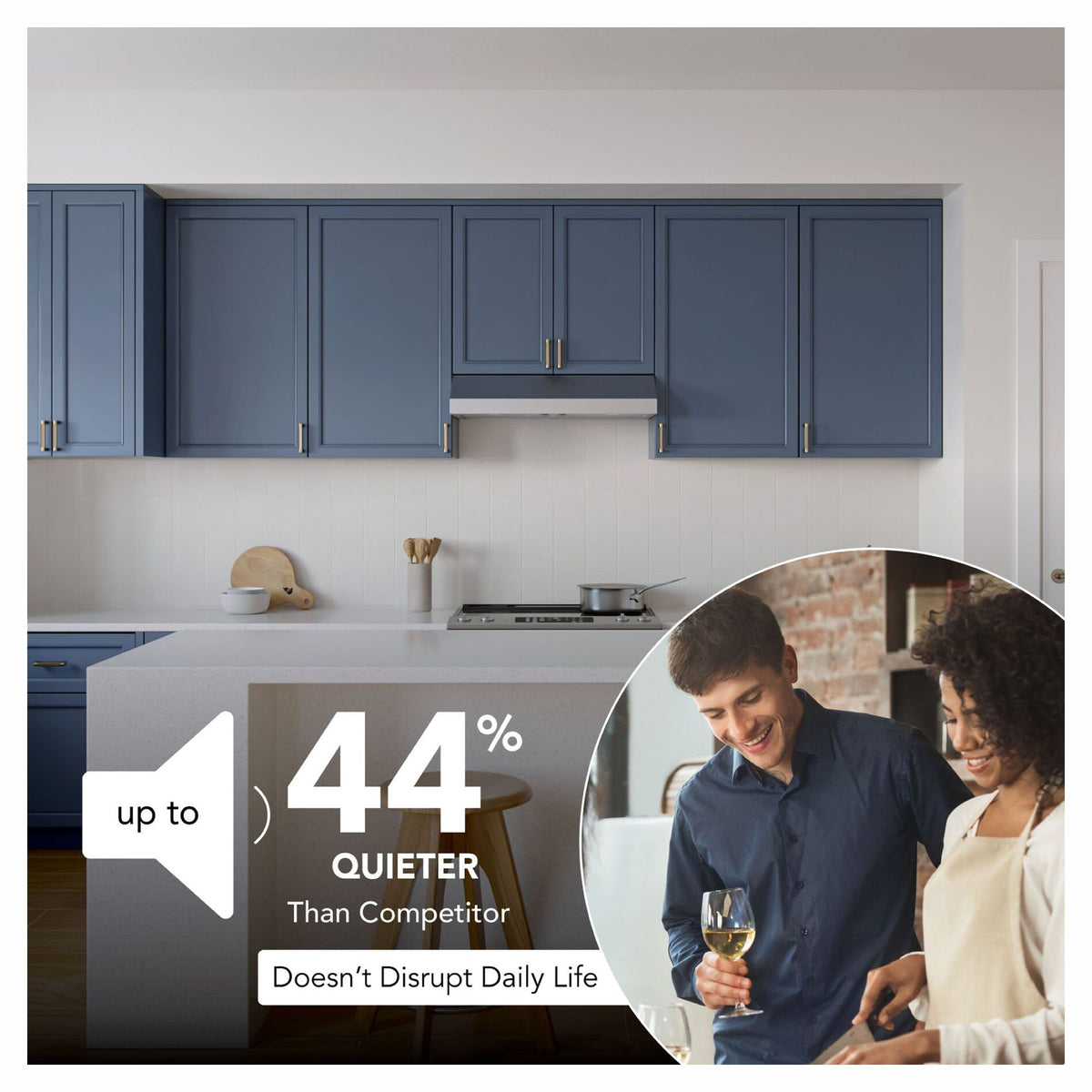 Hotte de cuisine sous-armoire Glacier de 30" avec puissance maximale de 350 pi³ / min, acier inoxydable