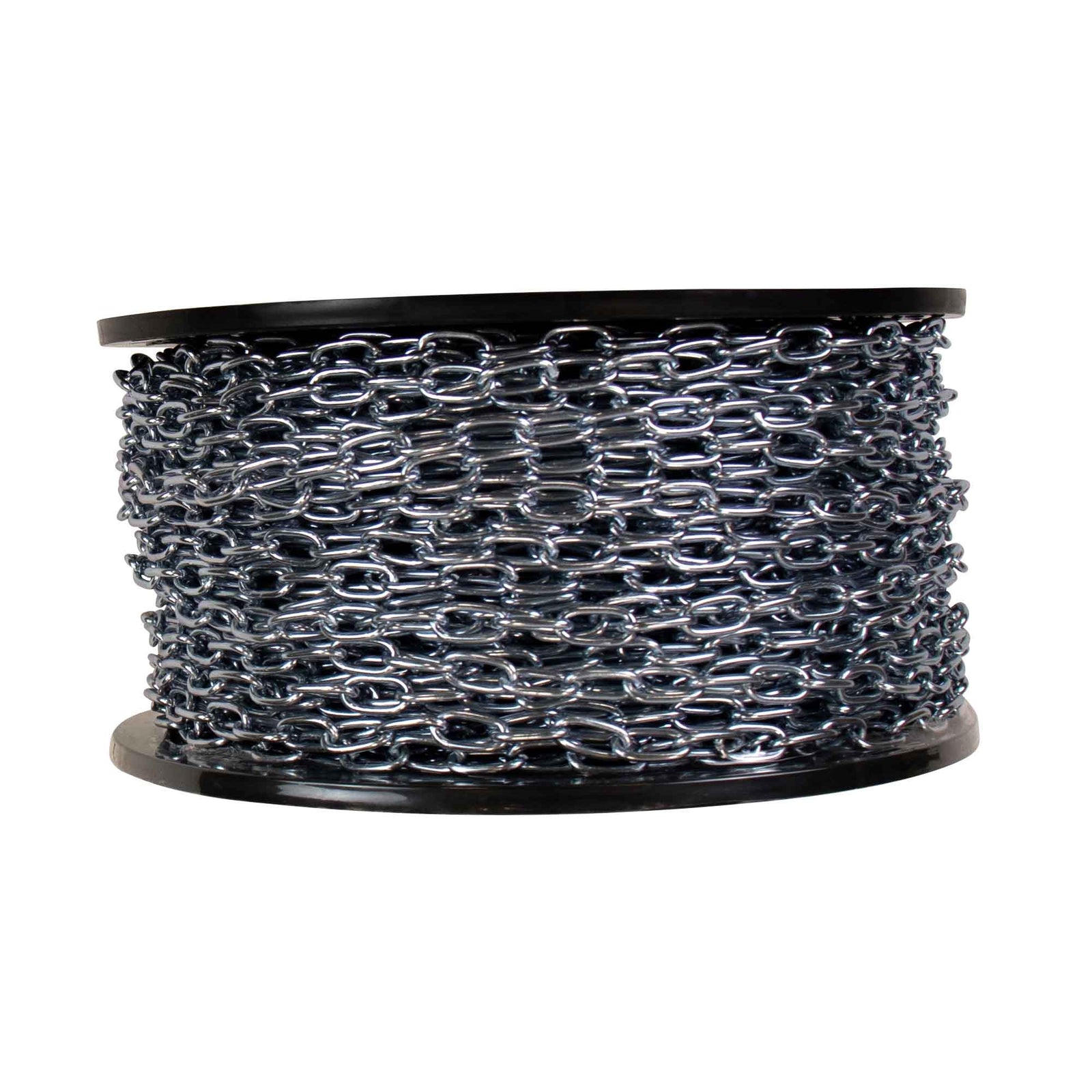 Chaîne soudée en acier plaqué zinc, #14 x 250' (vendue au pied linéaire)