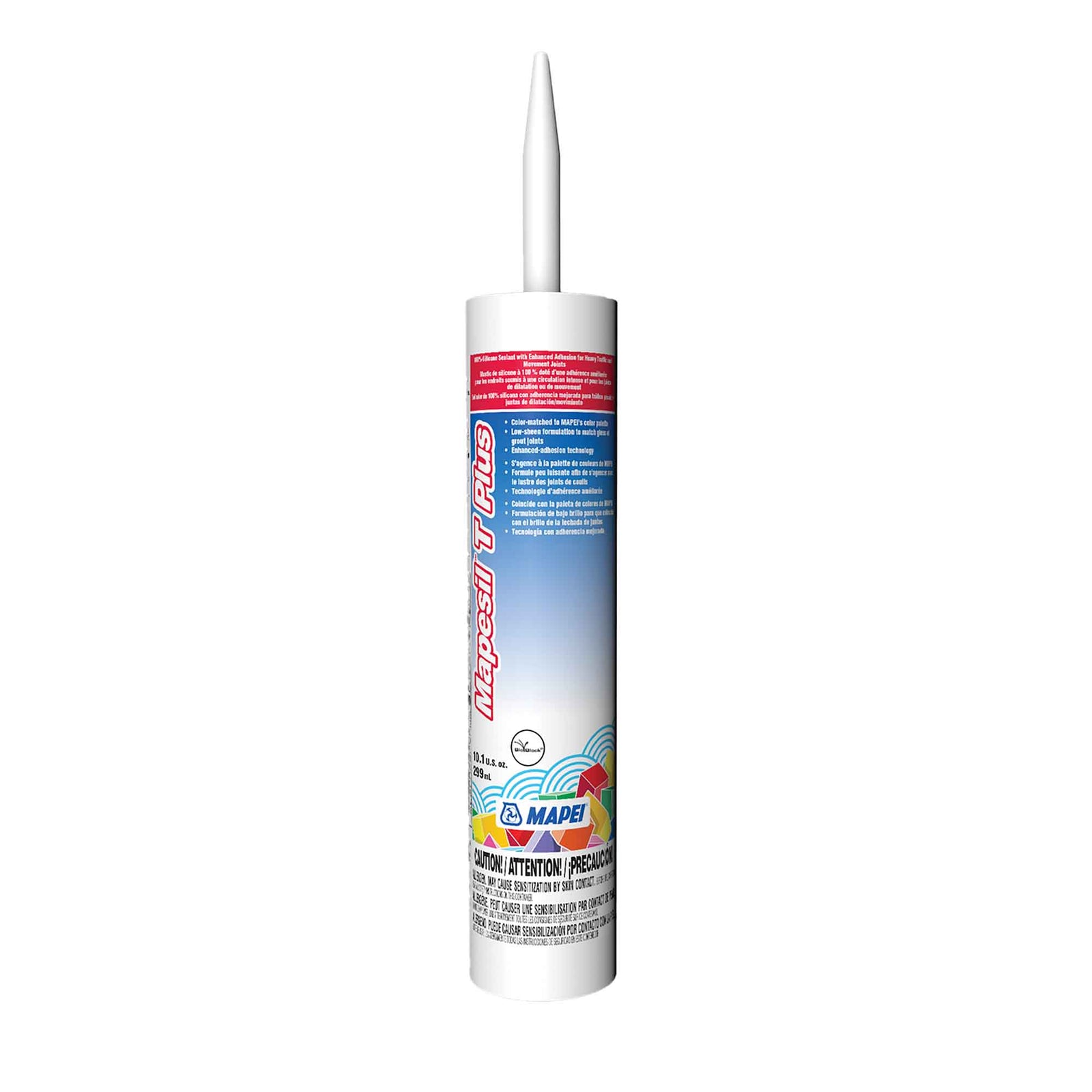Mastic de silicone Mapesil T Plus de 299 ml, étain #5002