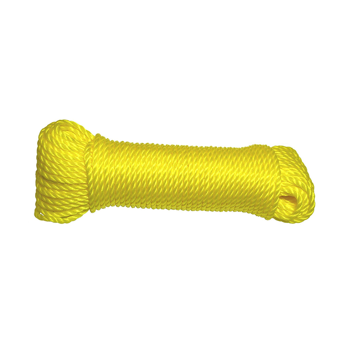 Corde de polypropylène torsadée de 3/16&#39;&#39;, jaune - 100&#39;