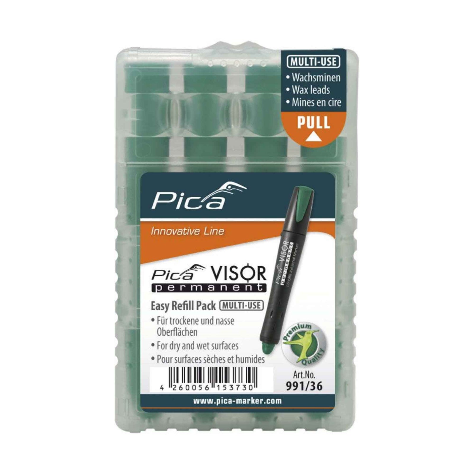 Mine de rechange Pica-Visor, vert (4 unités)